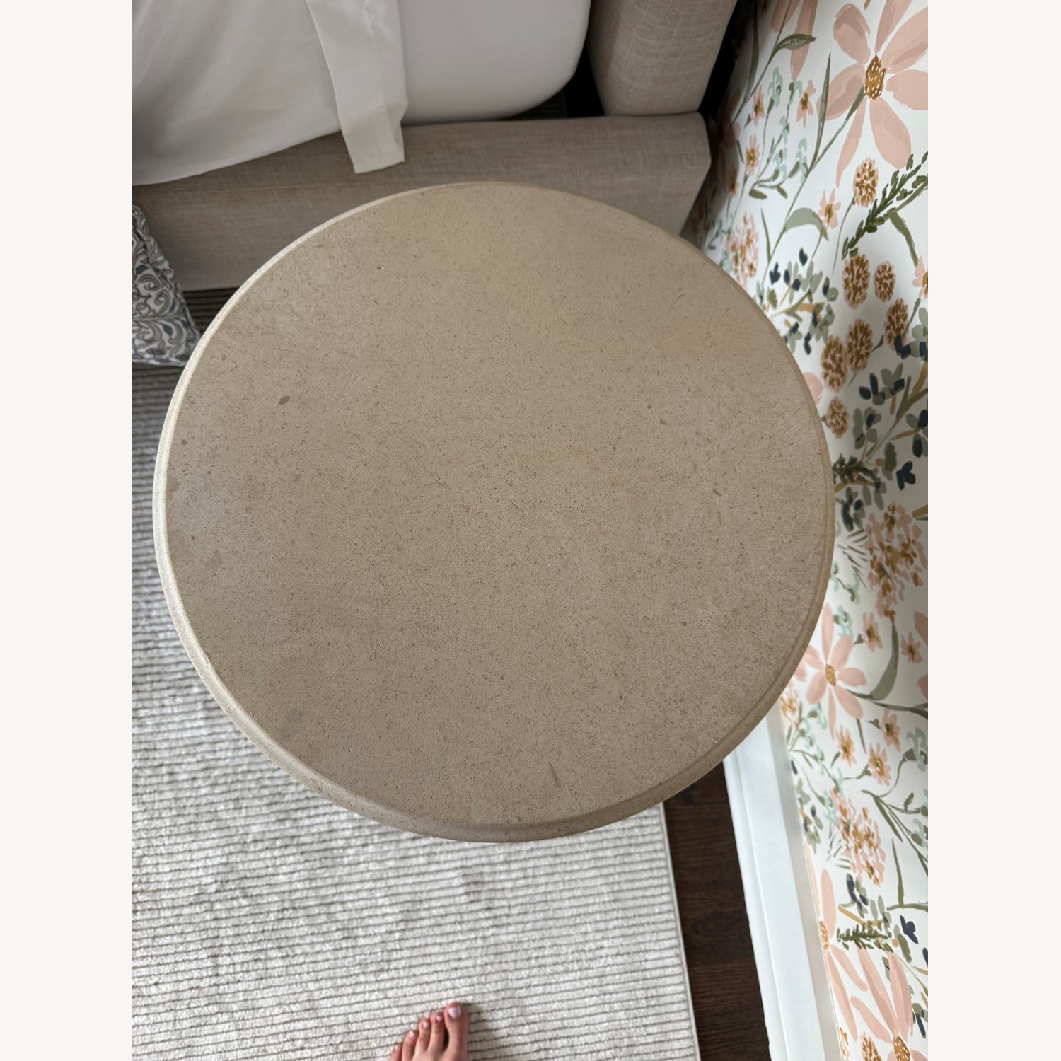Crate & Barrel Collins Round Nursery Side Table - image-2