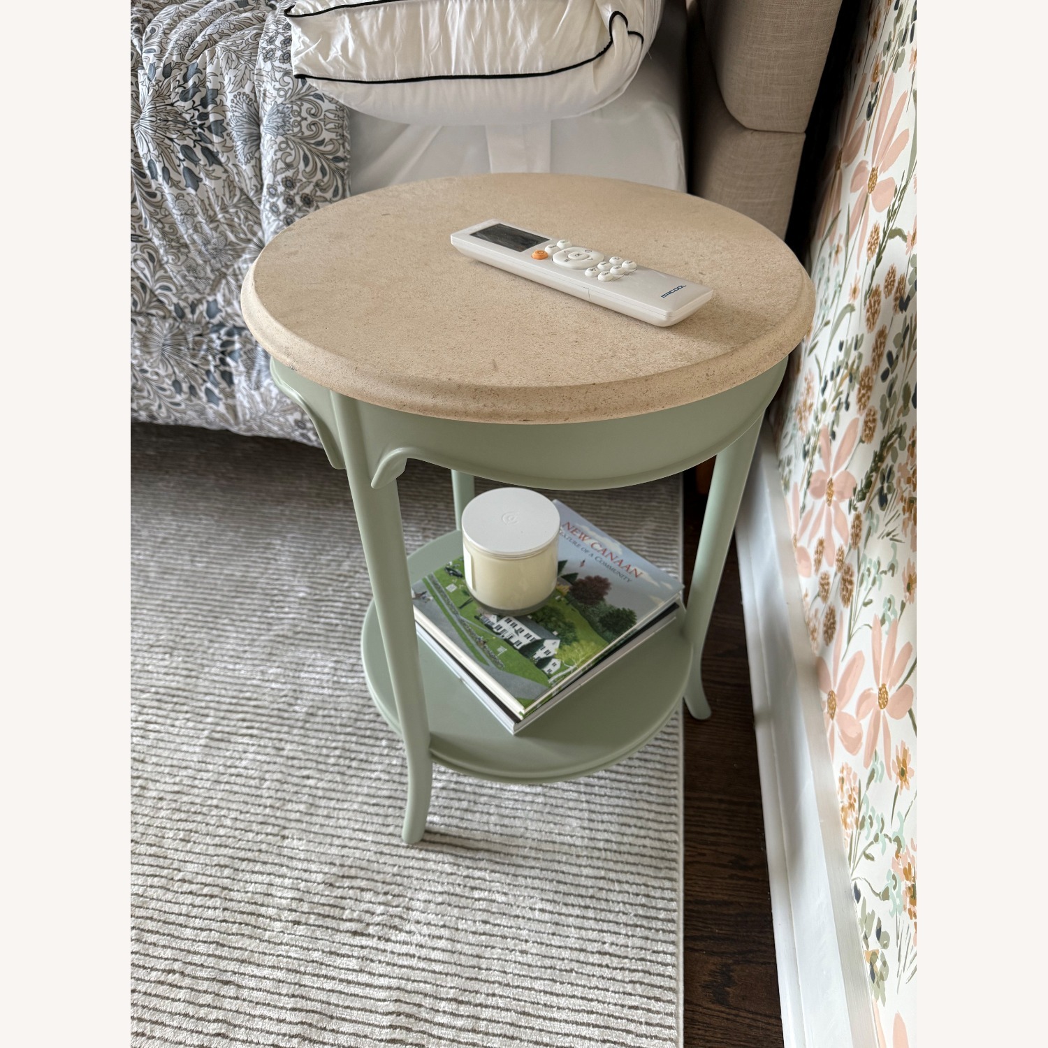 Crate & Barrel Collins Round Nursery Side Table - image-3