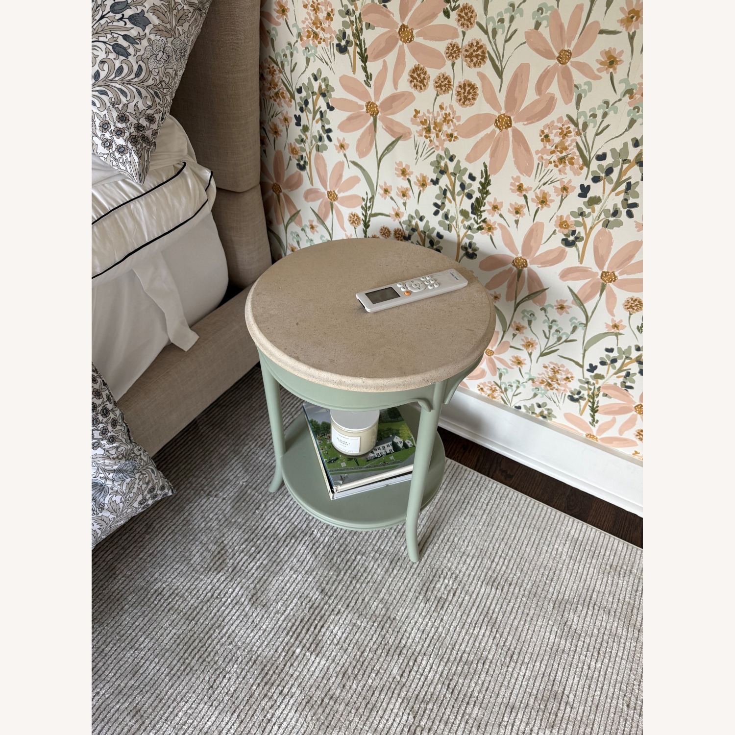 Crate & Barrel Collins Round Nursery Side Table - image-4