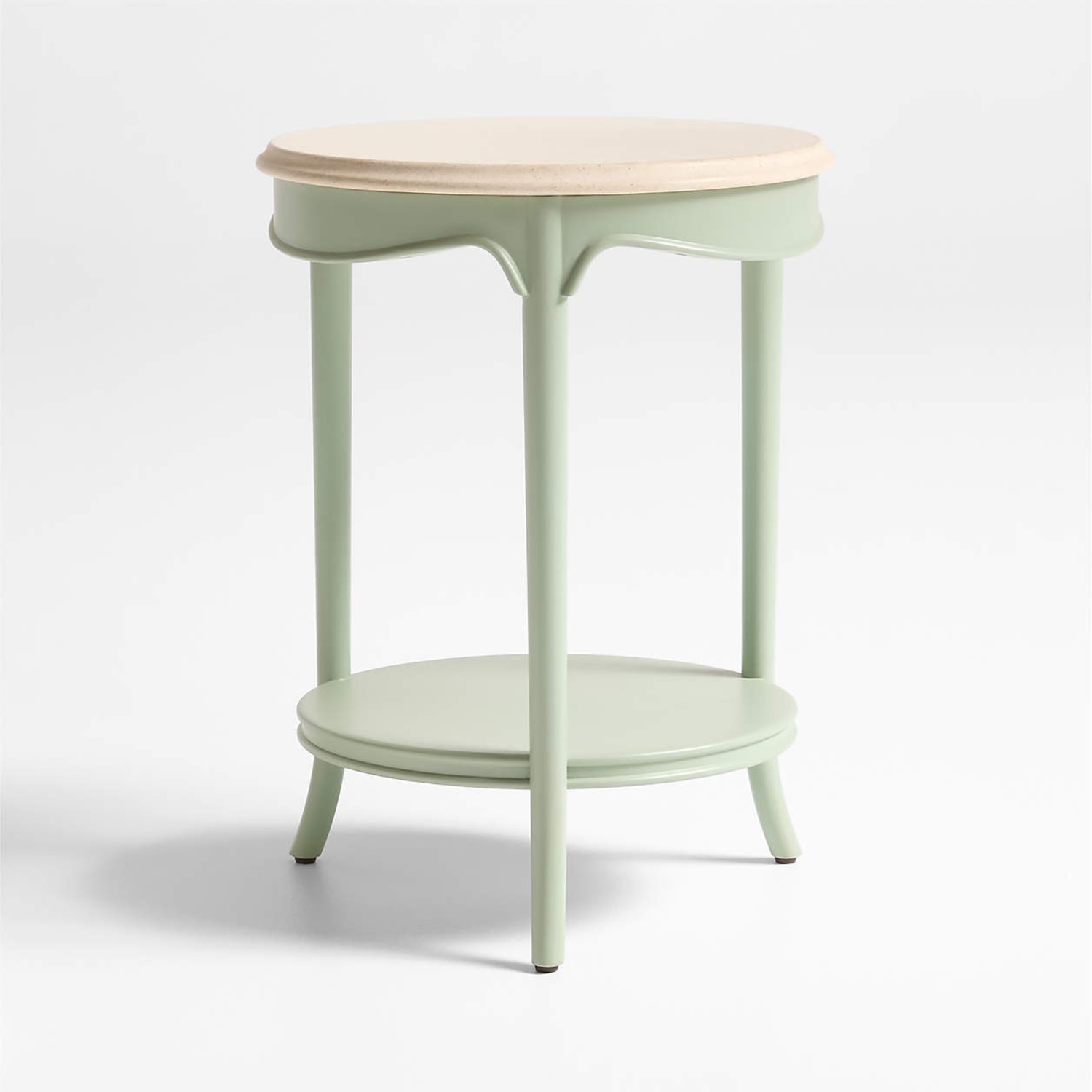 Crate & Barrel Collins Round Nursery Side Table - image-6