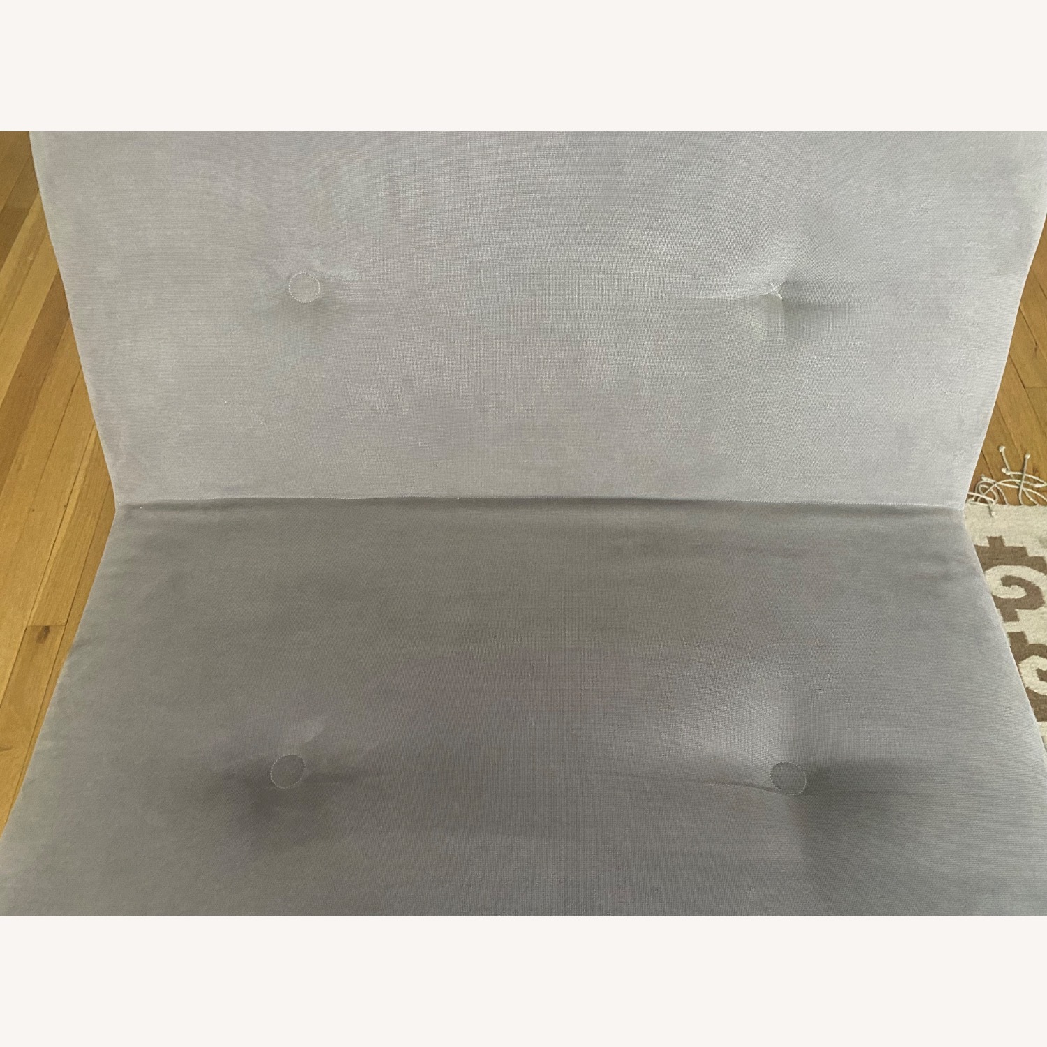 Vintage Blue Armchair with Walnut Legs  - image-8