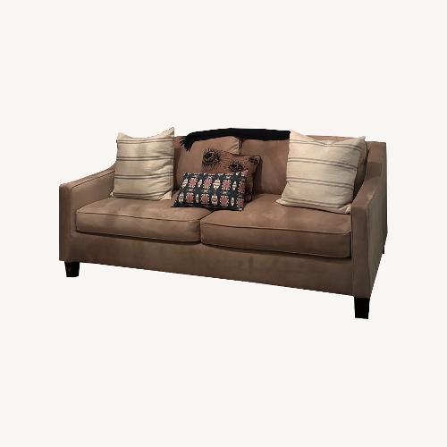 Used West Elm Paidge Queen Sleeper Sofa Blush Velvet for sale on AptDeco