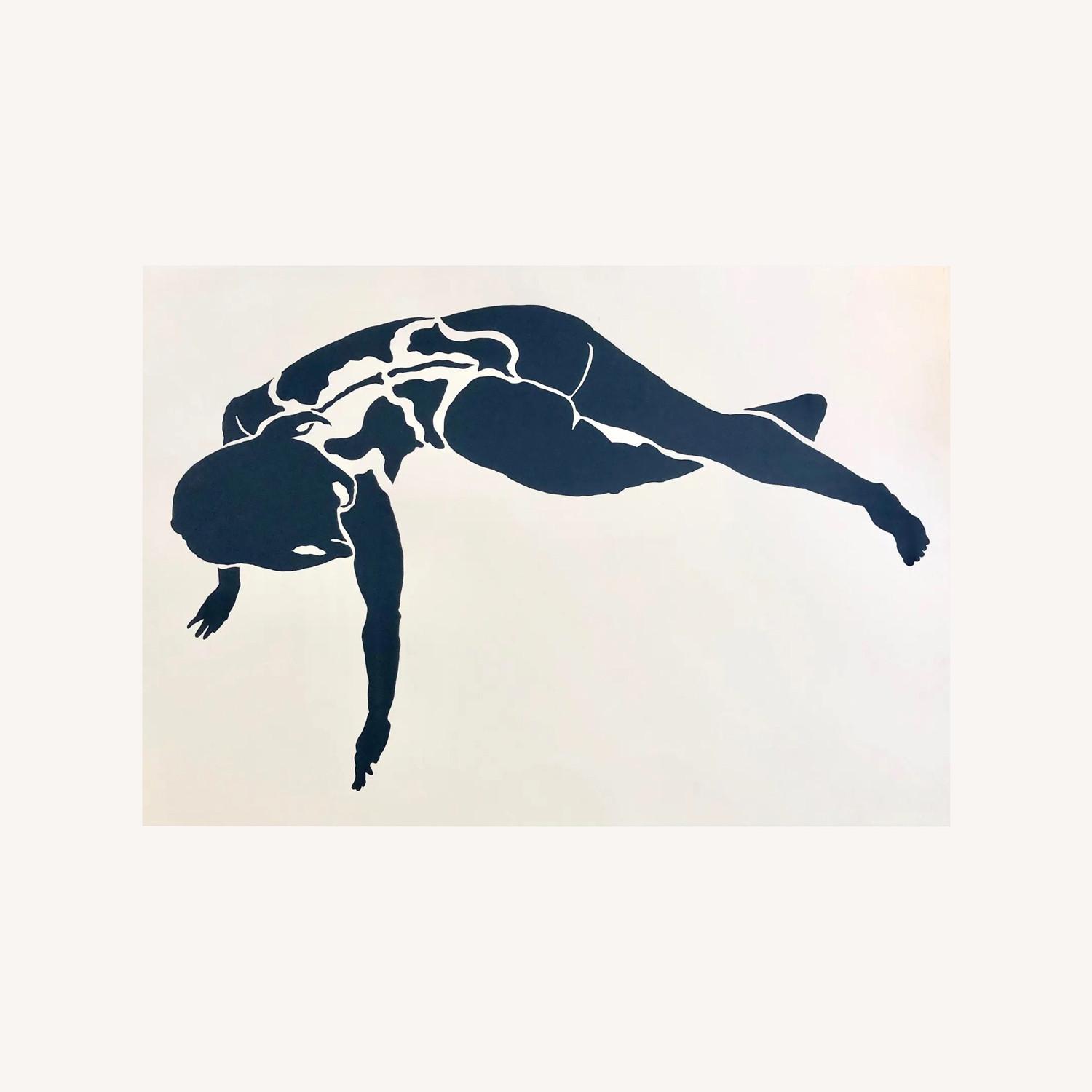 Mid Century Silk Screen Nude 2 by Frank Herz 1975 - image-0