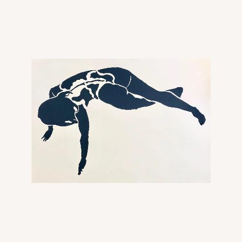 Used Mid Century Silk Screen Nude 2 by Frank Herz 1975 for sale on AptDeco