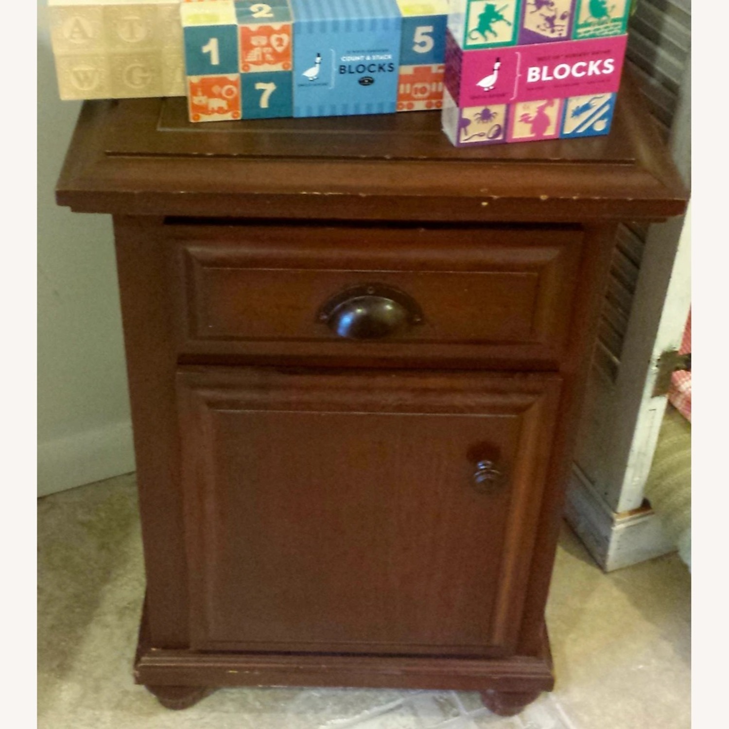 Custom Wood Nighstand - image-1