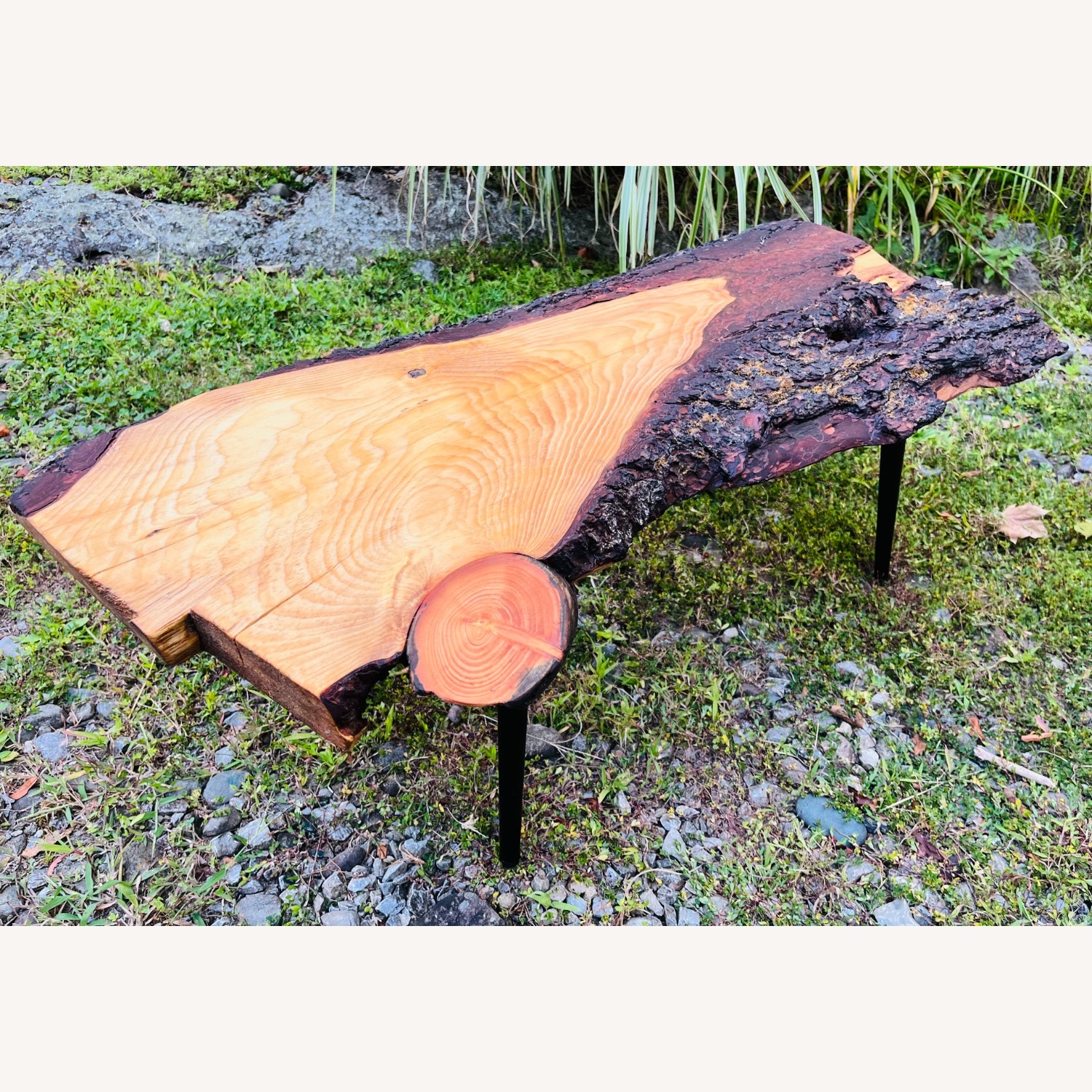 Mid Century Style Live Edge Coffee Table Mod - image-1