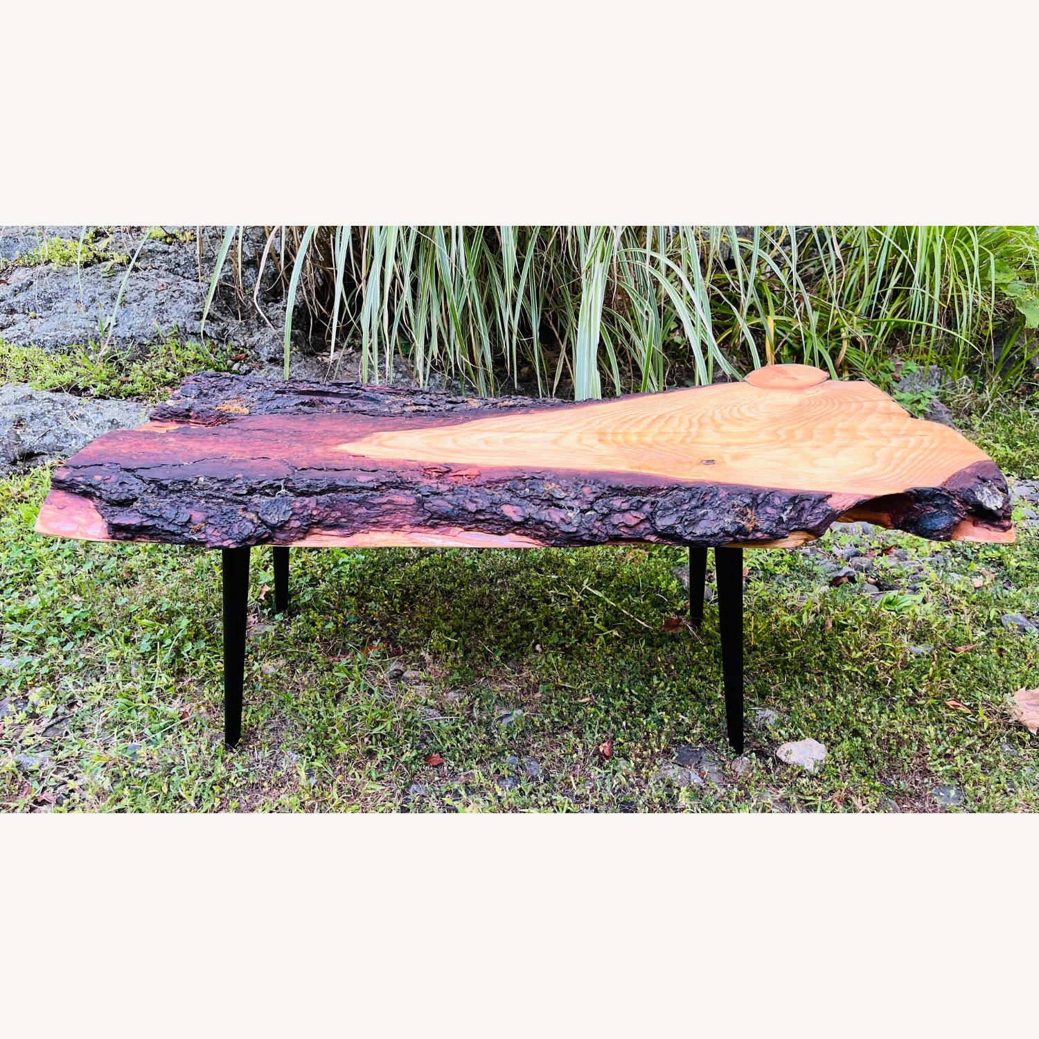 Mid Century Style Live Edge Coffee Table Mod - image-9