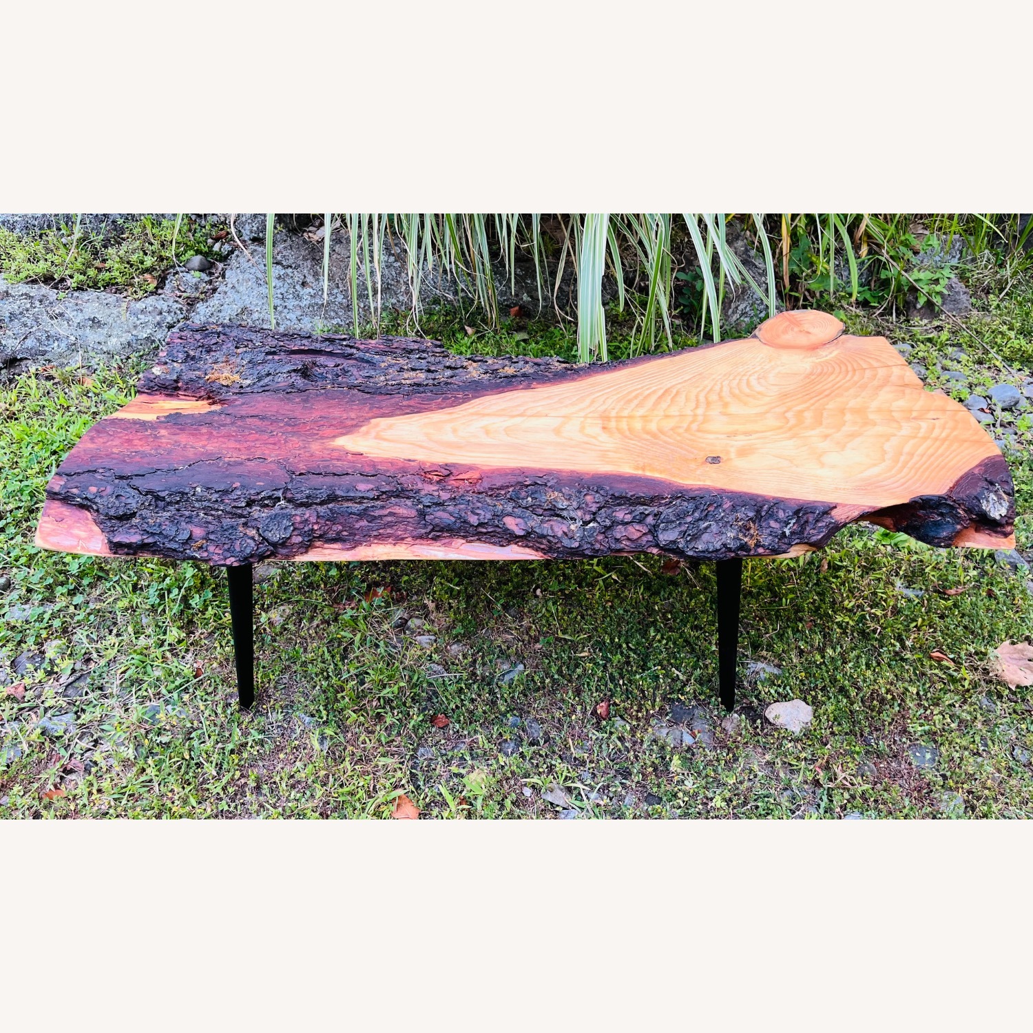 Mid Century Style Live Edge Coffee Table Mod - image-8