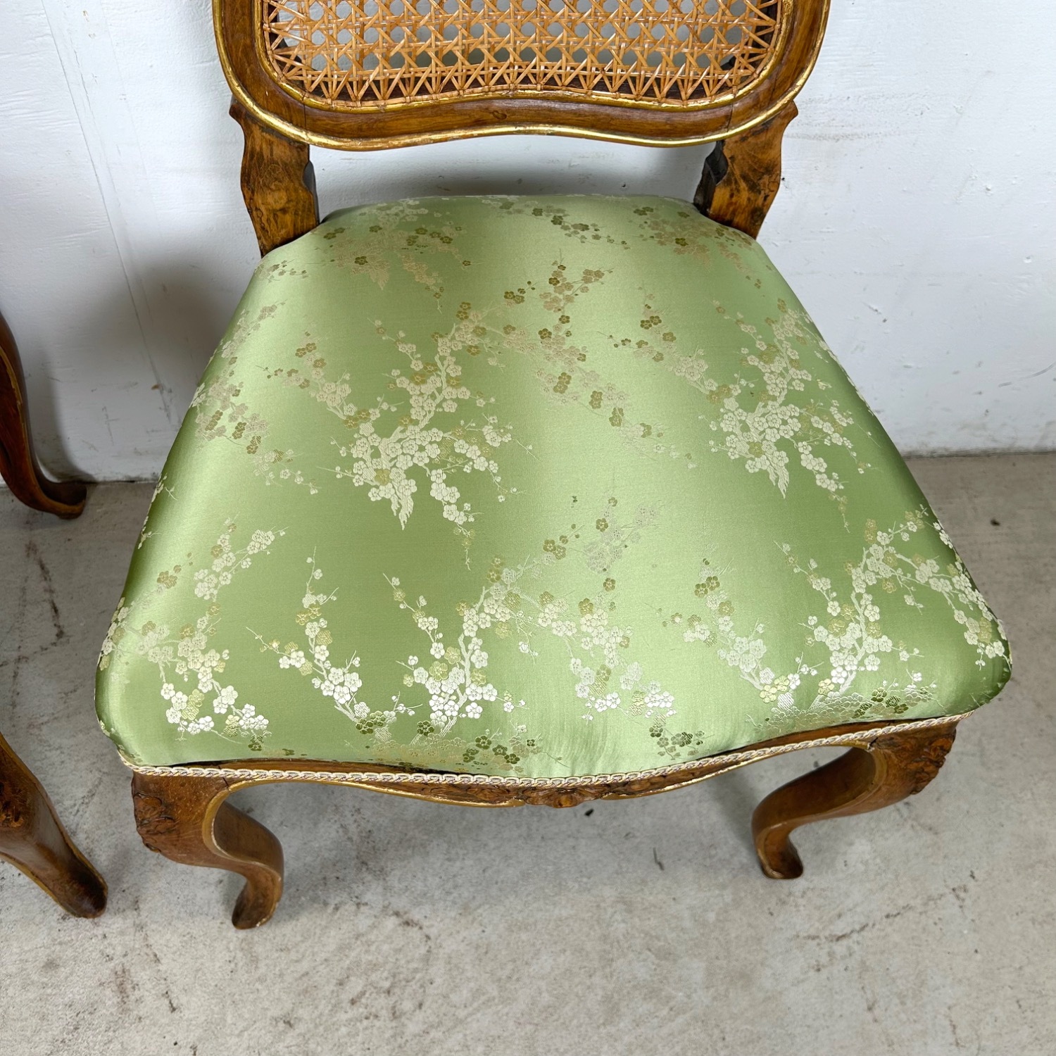 Pair French Provincial Cane Back Side Chairs - image-9