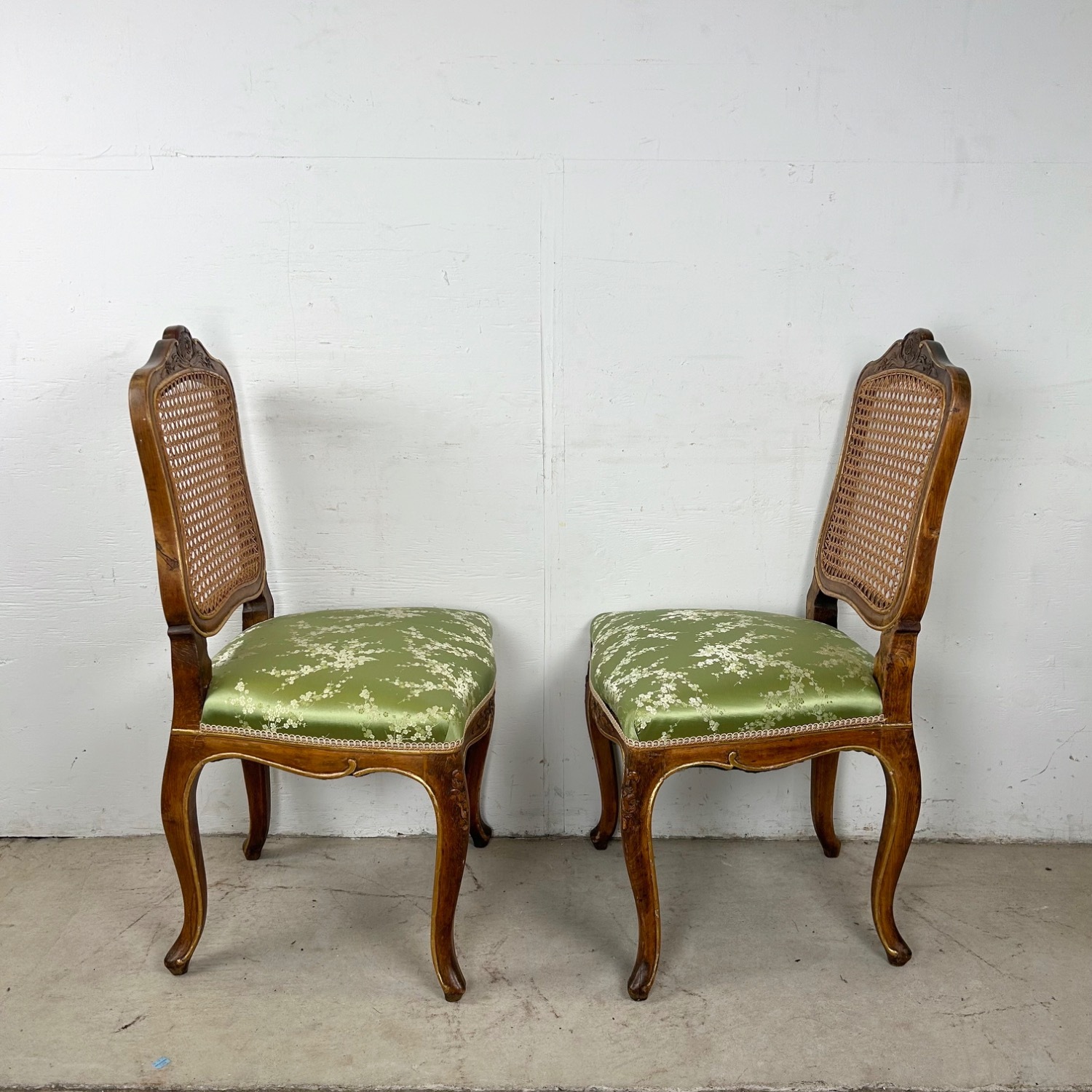 Pair French Provincial Cane Back Side Chairs - image-4