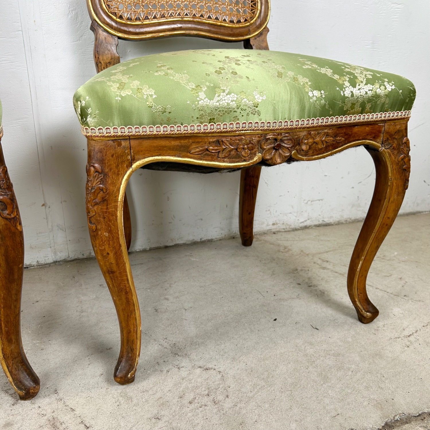 Pair French Provincial Cane Back Side Chairs - image-18