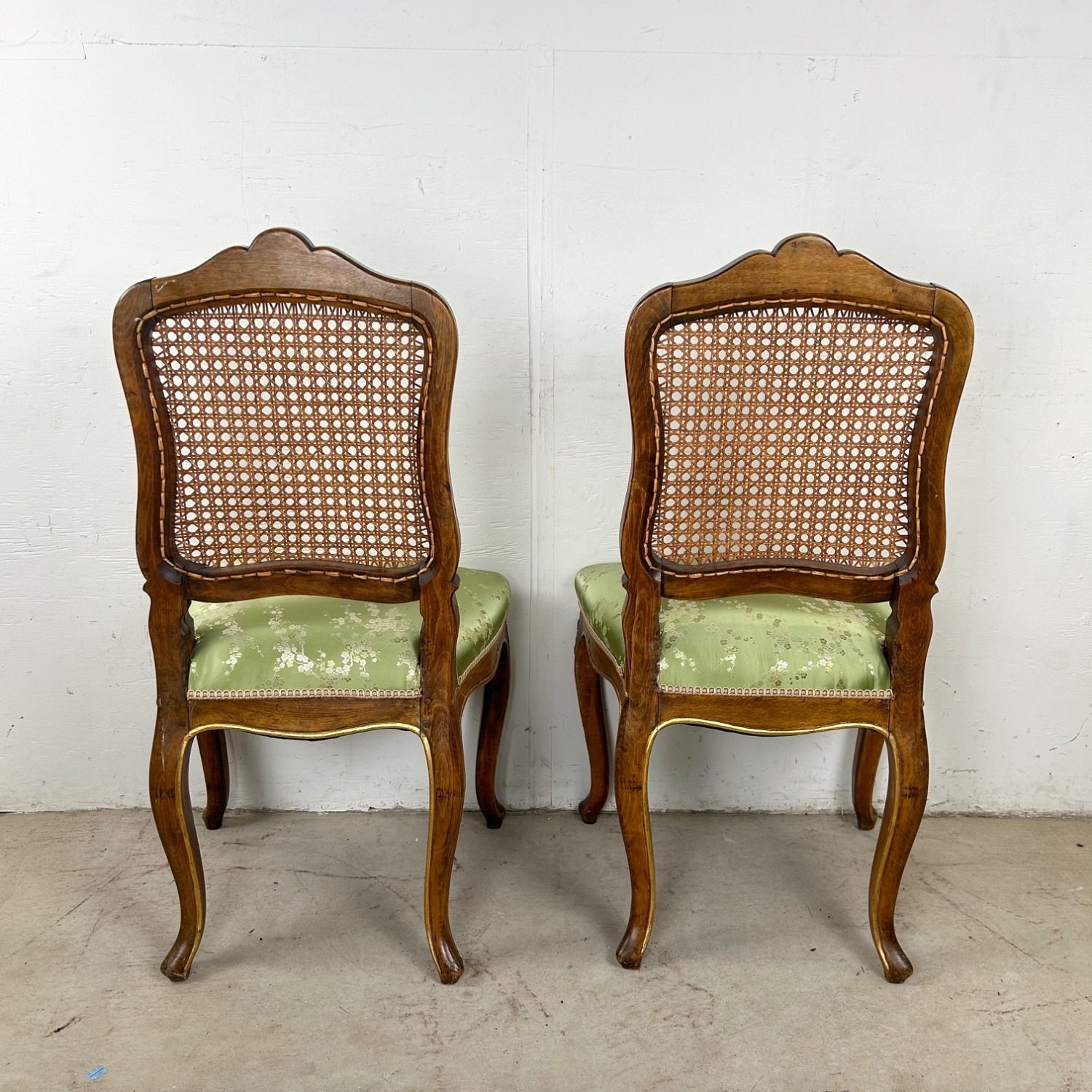 Pair French Provincial Cane Back Side Chairs - image-5