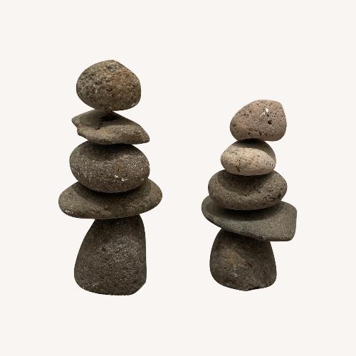 Used Stacked Rocks Book Ends for sale on AptDeco