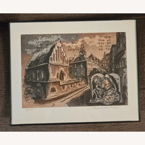 Used Lithograph Moses 10 Commandments Signed 76/100 for sale on AptDeco