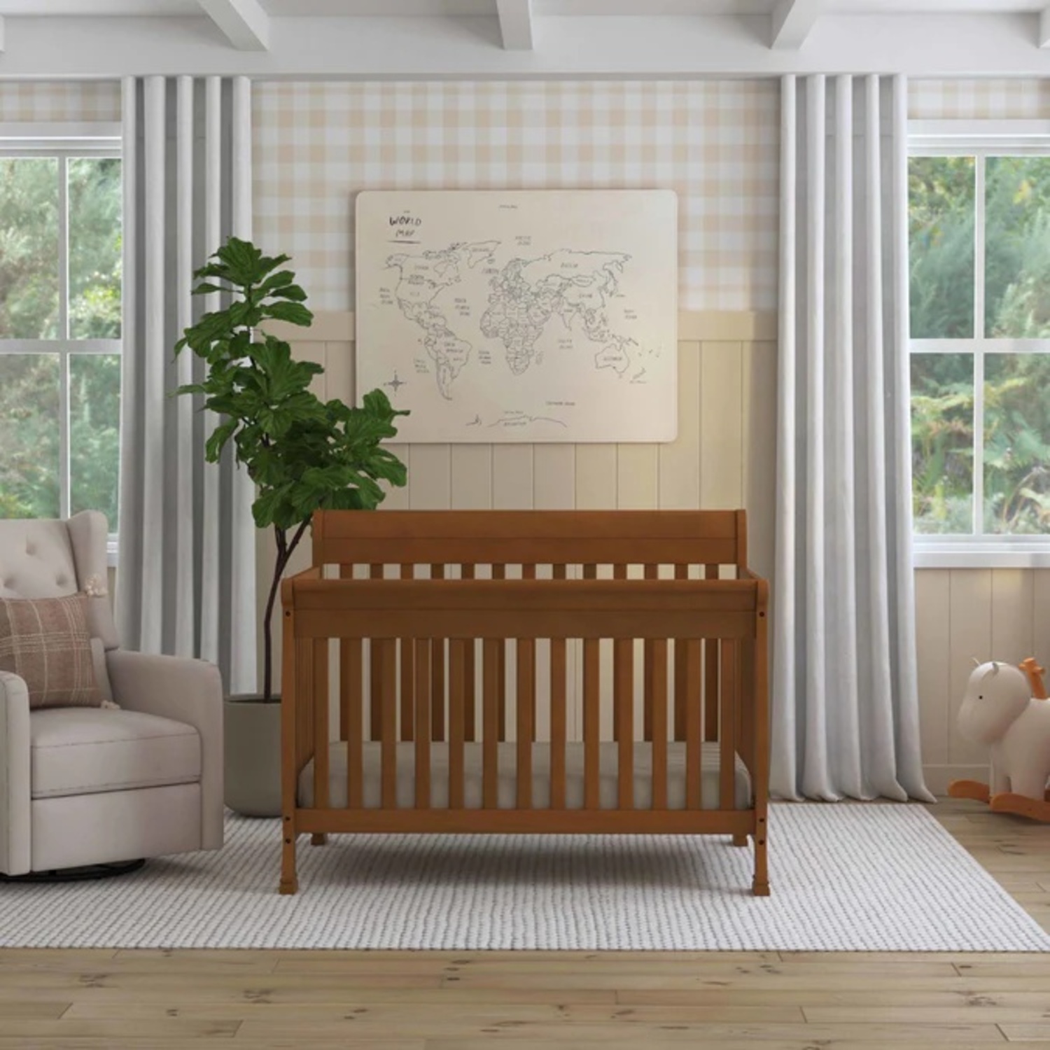 Davinci Kalani 4-in-1 Crib in Chestnut - AptDeco