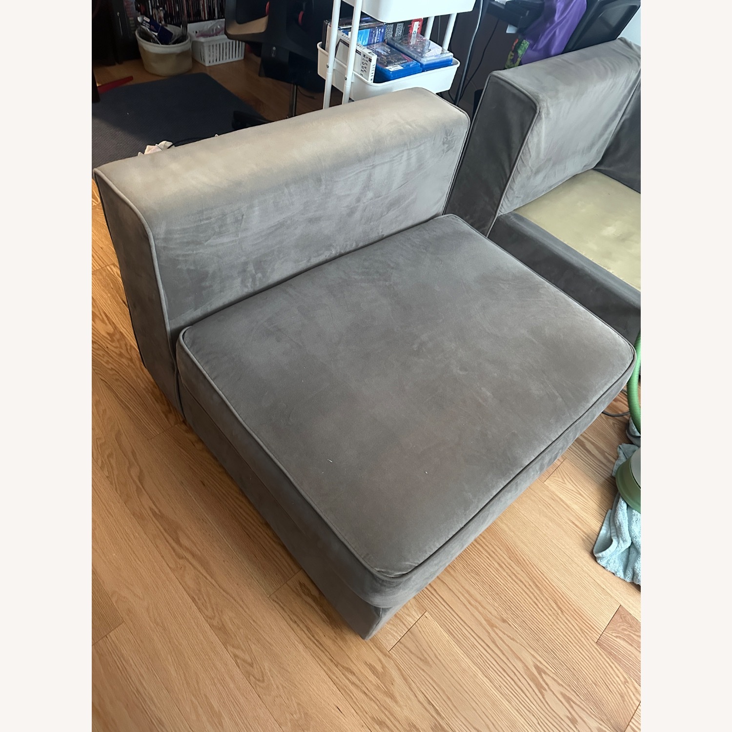 West Elm Brown Sofa Chair - image-3