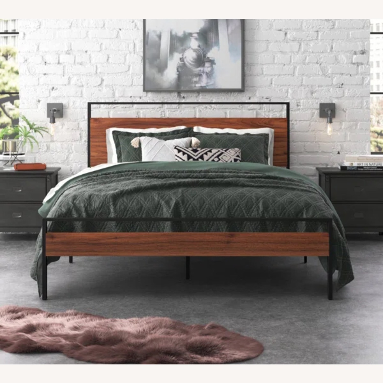 Jetty Platform Bed - Gray - image-6