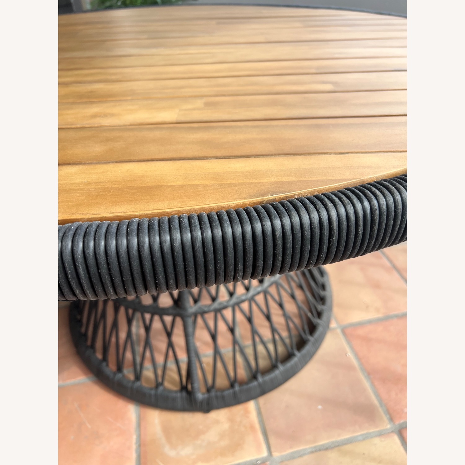 Calliope 54.5” Outdoor Dining Table - Wicker - image-4