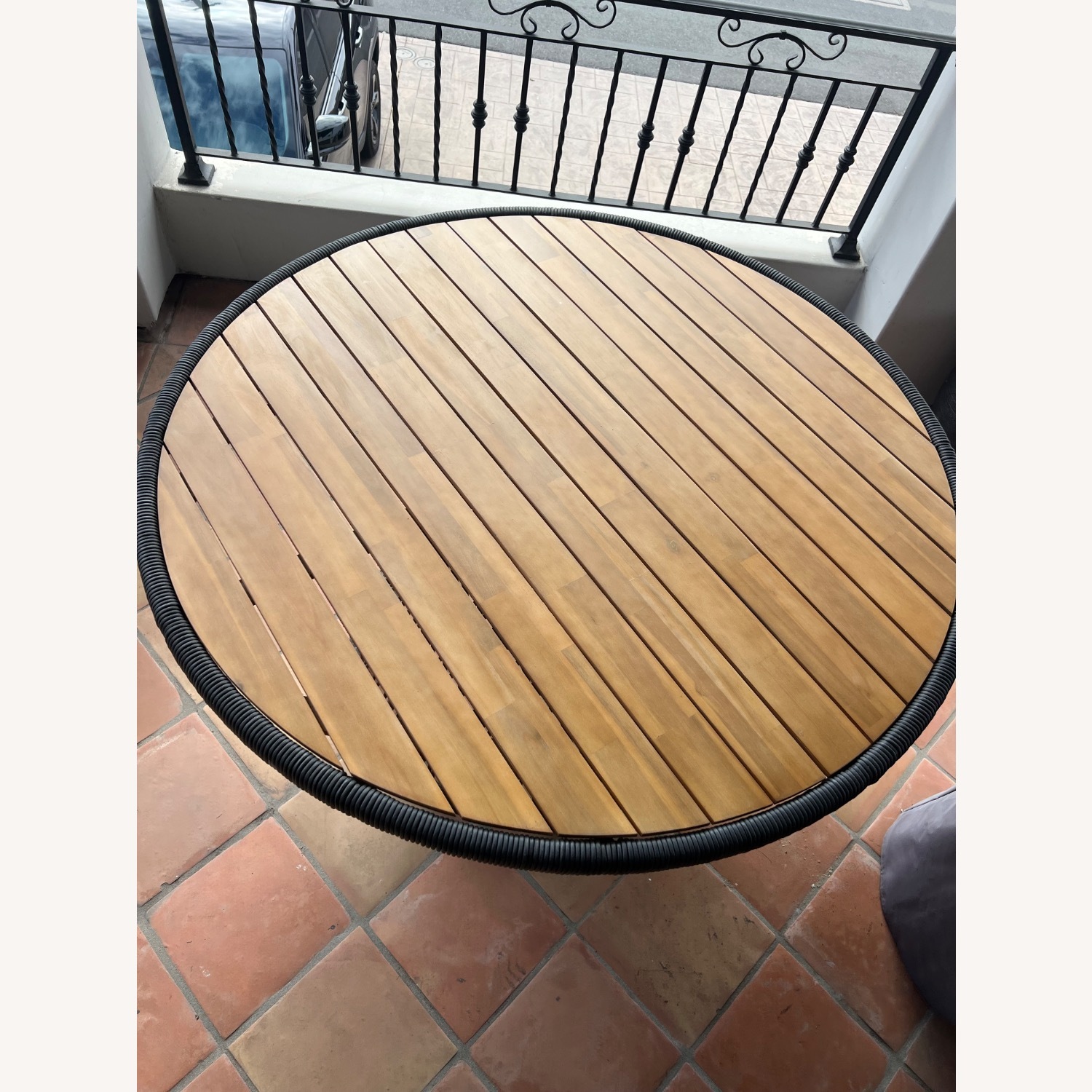 Calliope 54.5” Outdoor Dining Table - Wicker - image-6