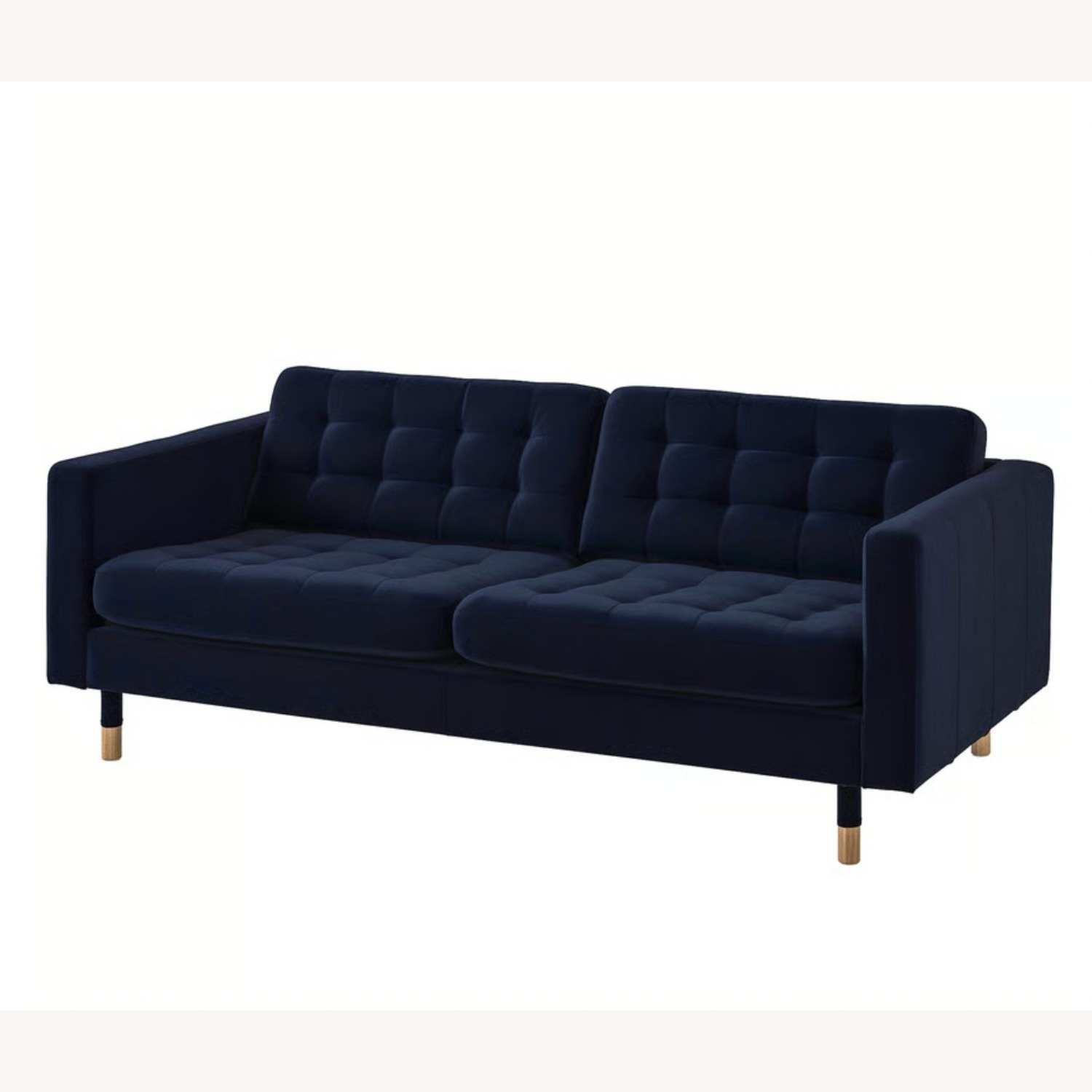 IKEA MORABO 2 Seater Blue Velvet Sofa - image-6