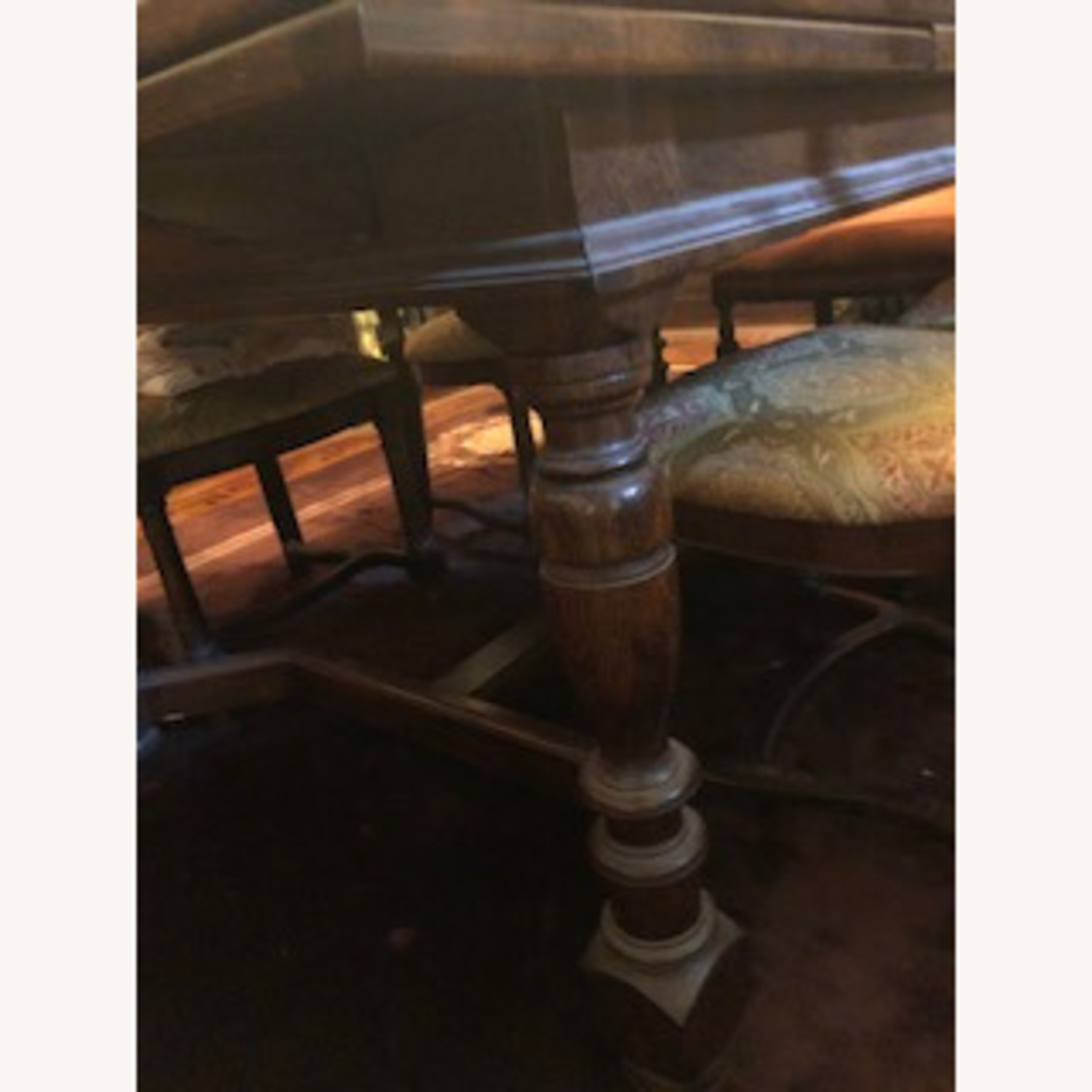 Century Extendable Wood Dining Table with 6 Chairs - image-3