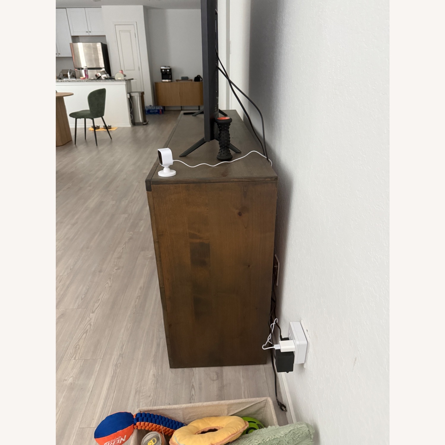 Custom Made Solid Wood Entertainment Center - image-3