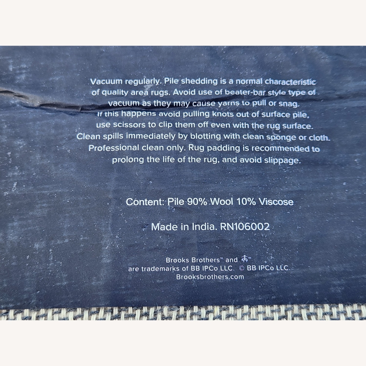 90% Wool Brooks Brothers 8'x10' Area Rug - image-1