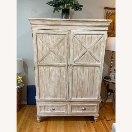 Used Shabby Chic Refinished Armoire for sale on AptDeco