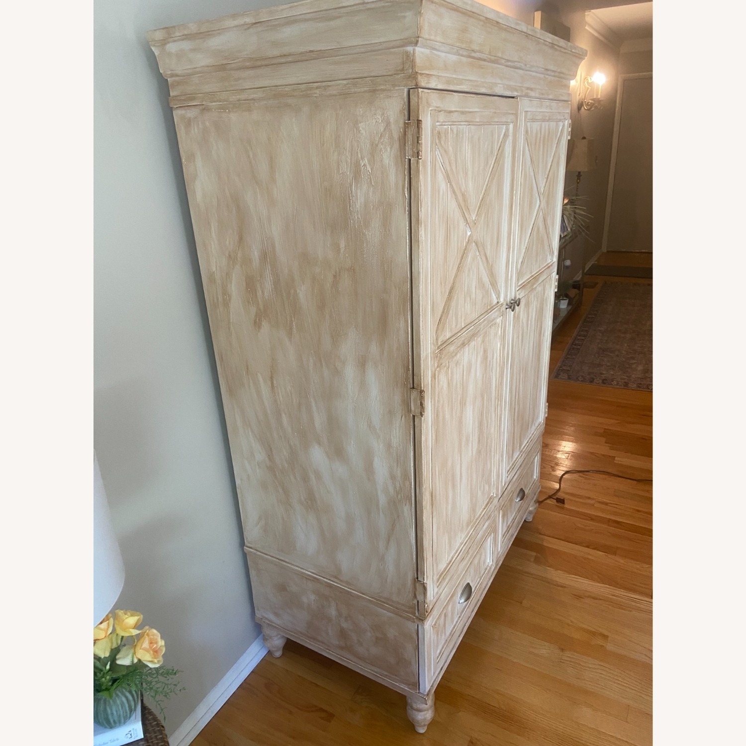 Shabby Chic Refinished Armoire - image-1
