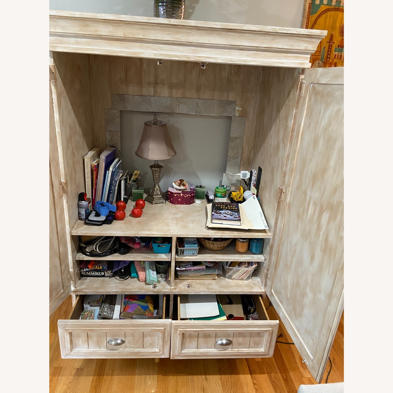 Shabby Chic Refinished Armoire - image-2