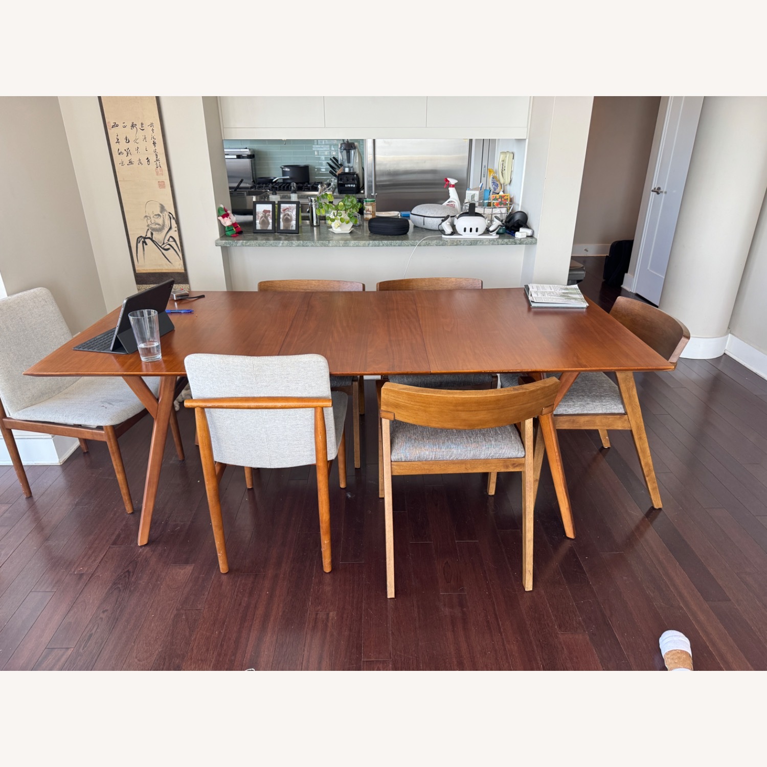 West Elm Dark Brown Dining Table - image-1