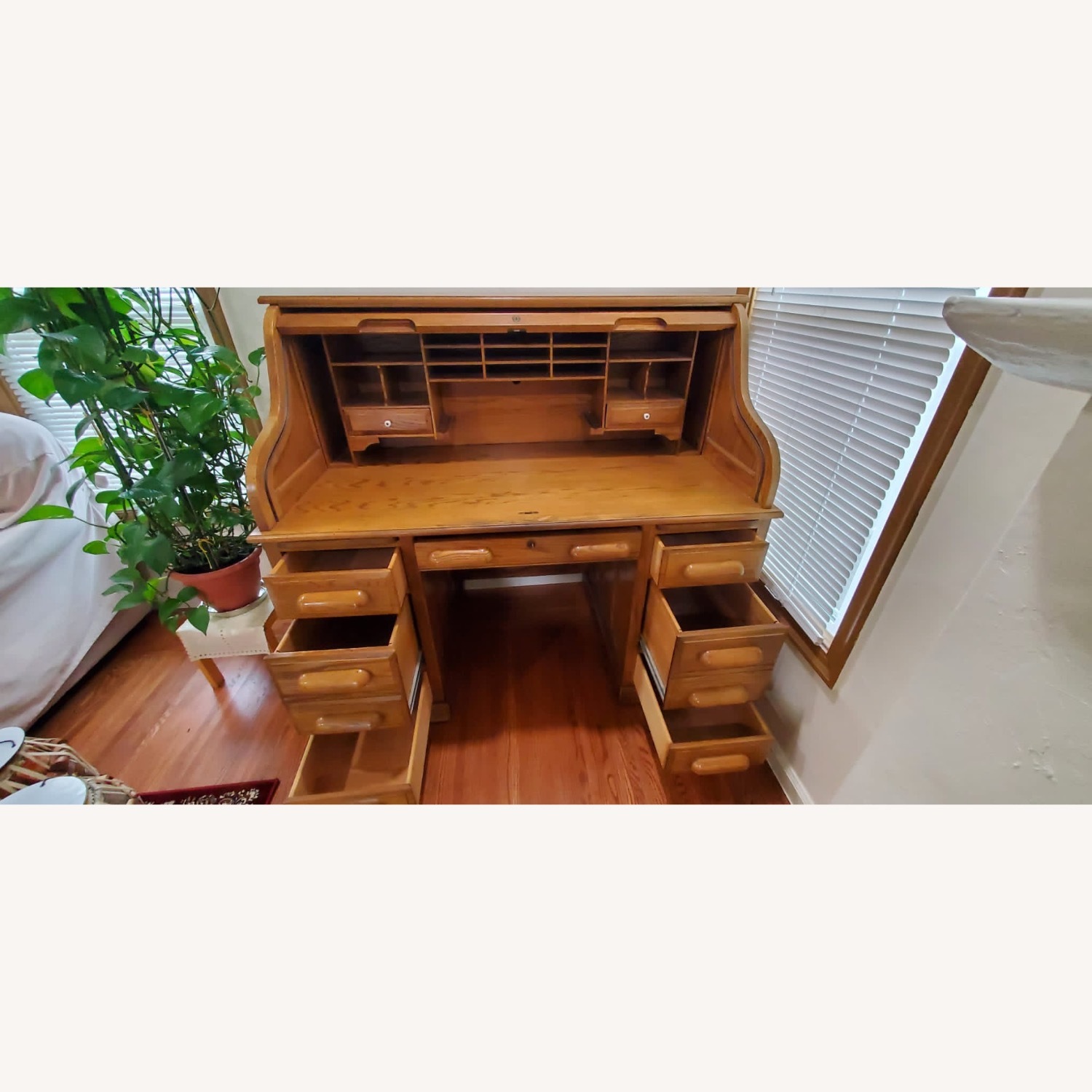 Natural Wood Desk - image-4
