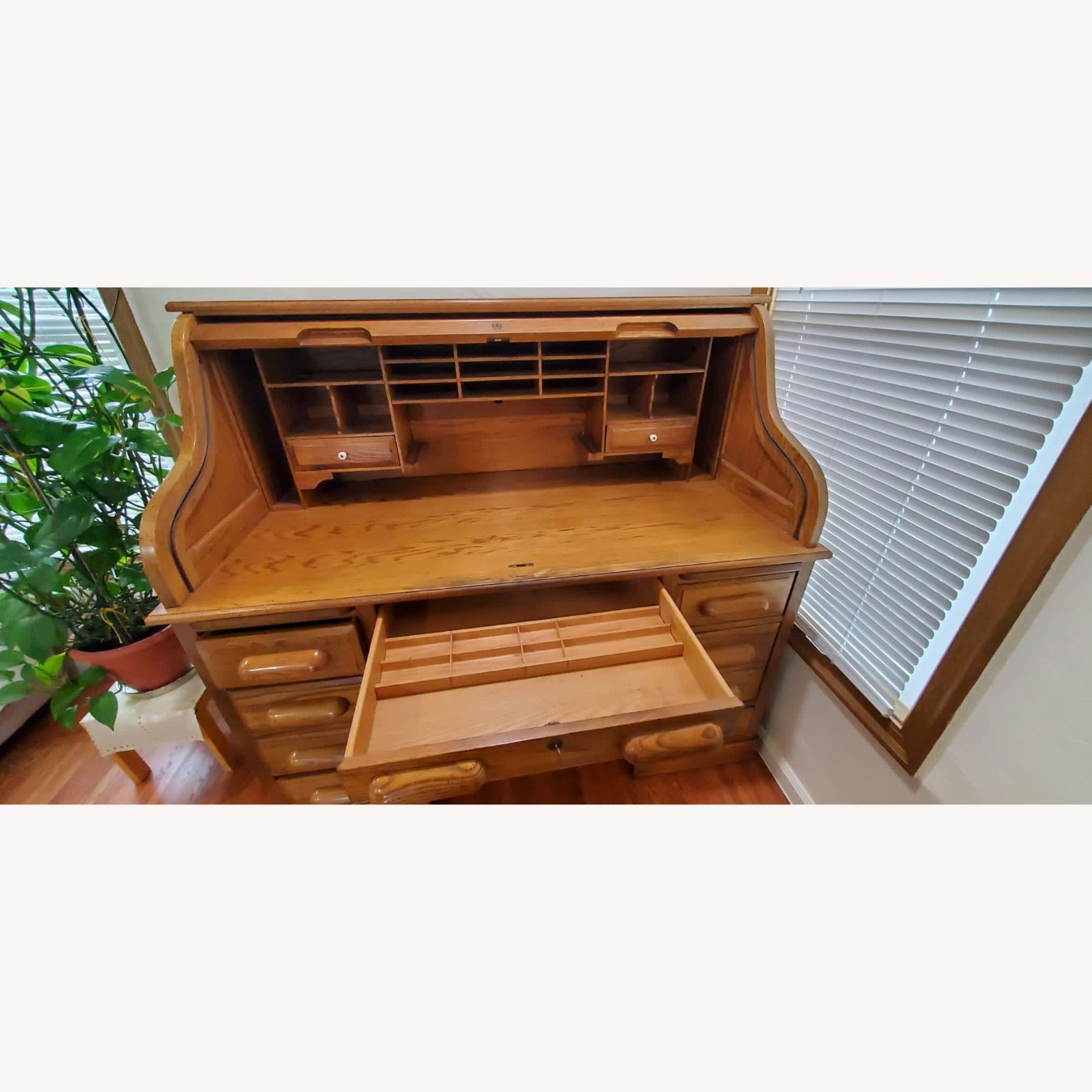 Natural Wood Desk - image-3