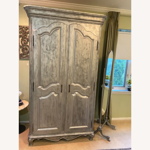 Used Hooker Furniture Corporation Dark Gray Wood Armoire for sale on AptDeco