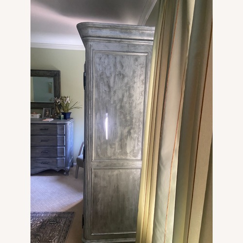 Used Hooker Furniture Corporation Dark Gray Wood Armoire for sale on AptDeco