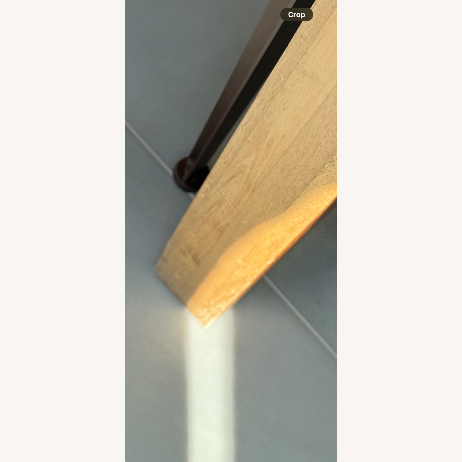 Crate & Barrel Basque 82" Solid Wood Dining Table - image-4