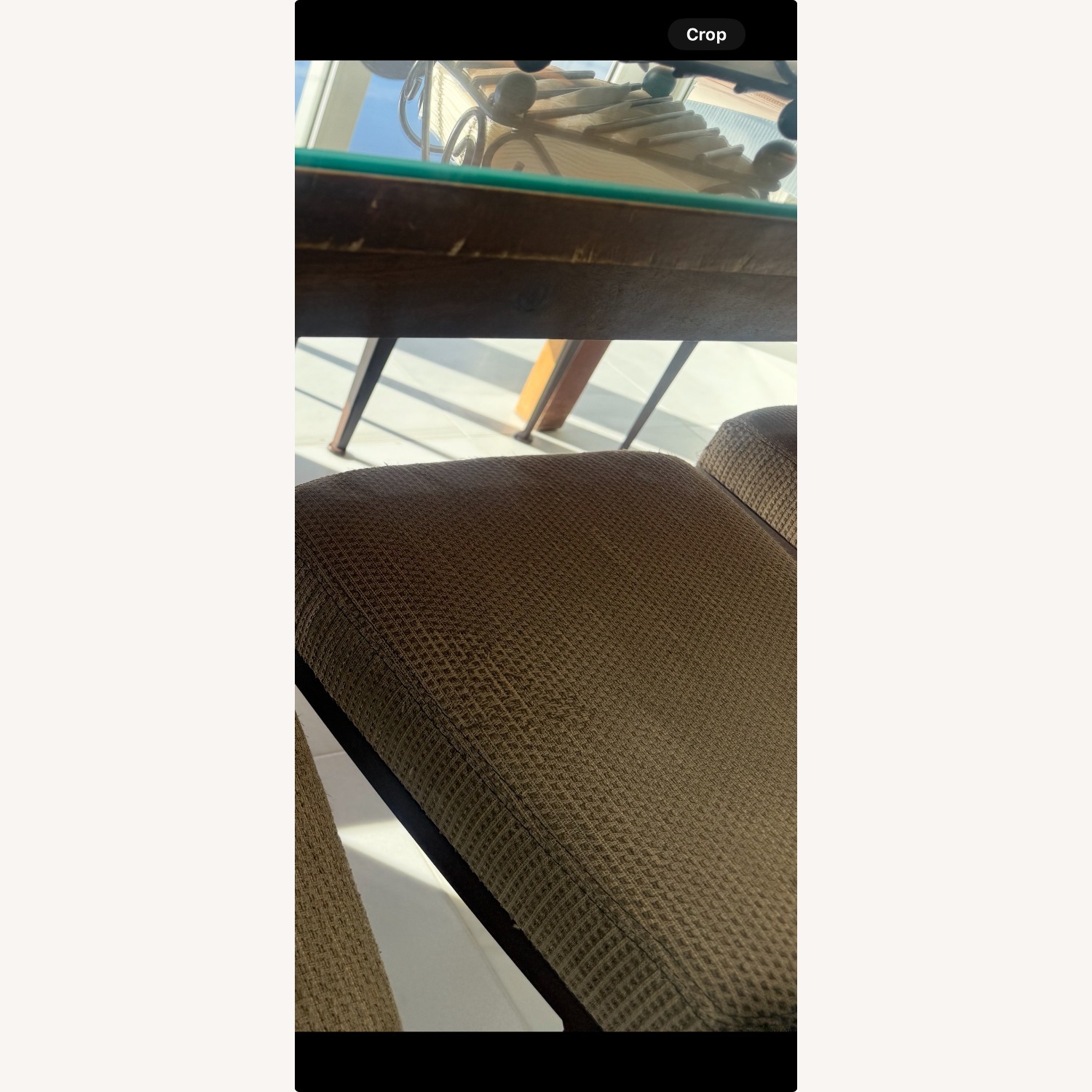 Crate & Barrel Basque 82" Solid Wood Dining Table - image-5