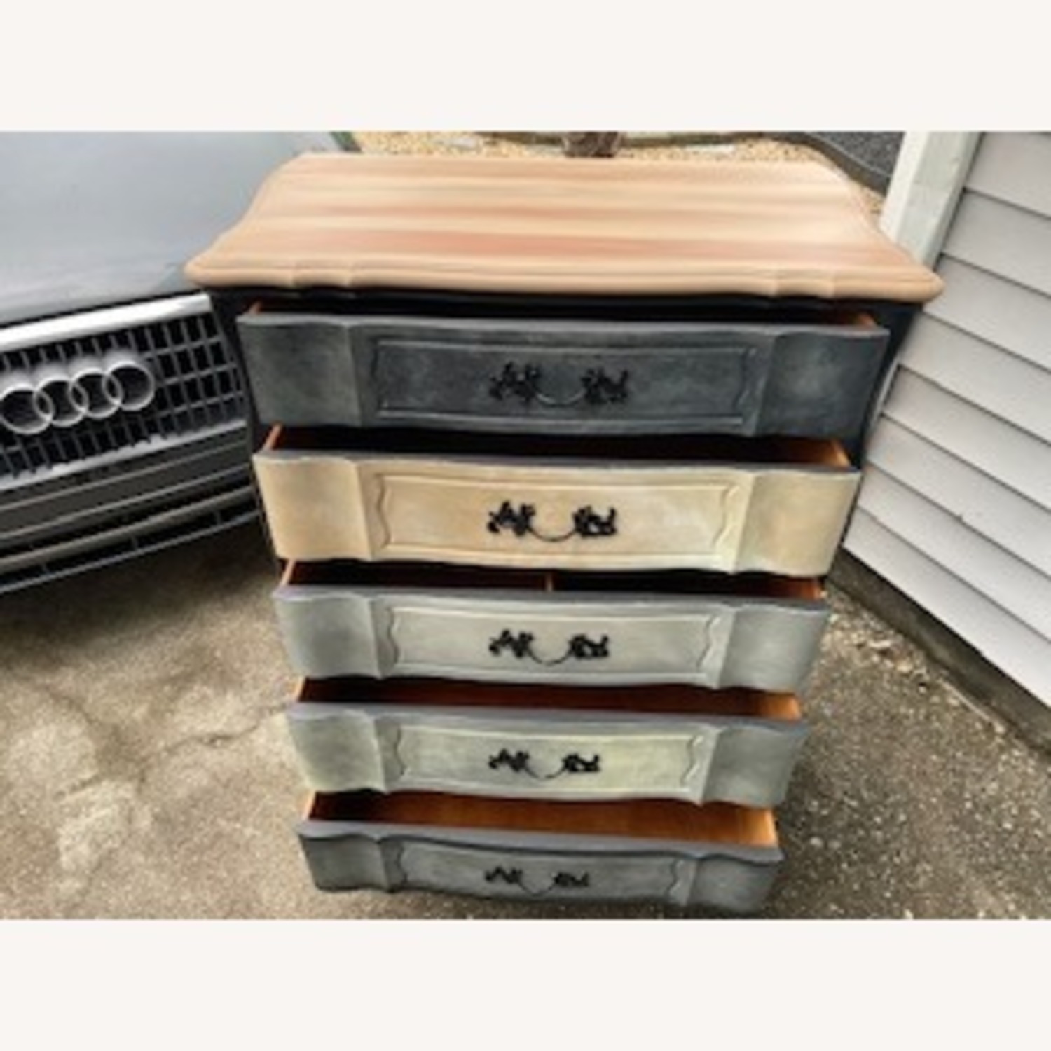 Antique Wood Dresser - image-1