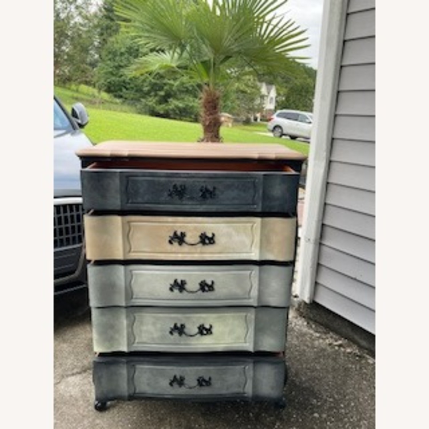 Antique Wood Dresser - image-2