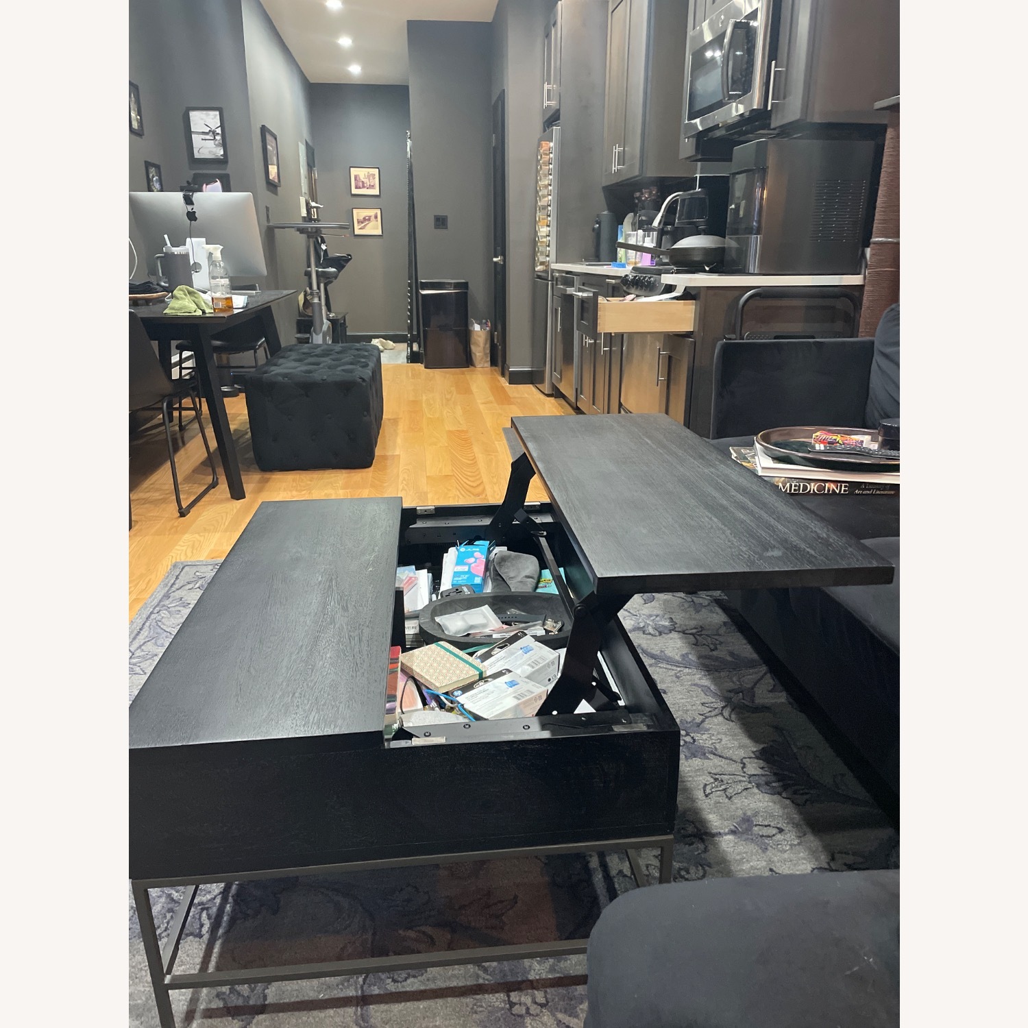 West Elm Industrial Storage Coffee Table  - image-9