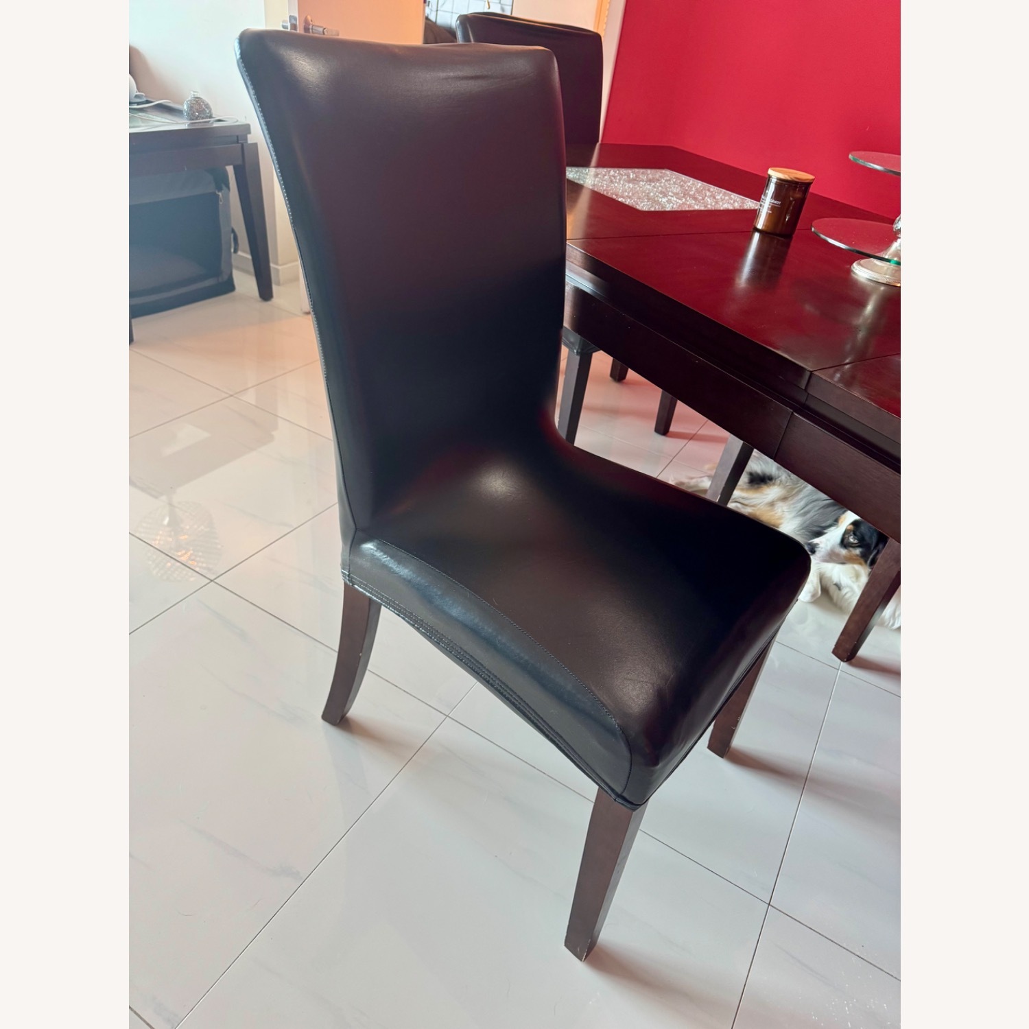 Rooms To Go Spiga Dark Brown Wood Dining Set - image-2