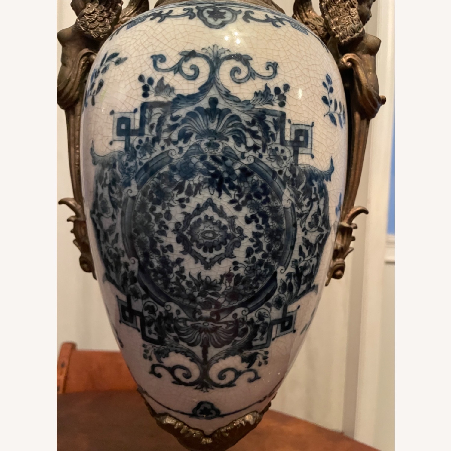 Pair of Blue and White Porcelain Vases - image-3