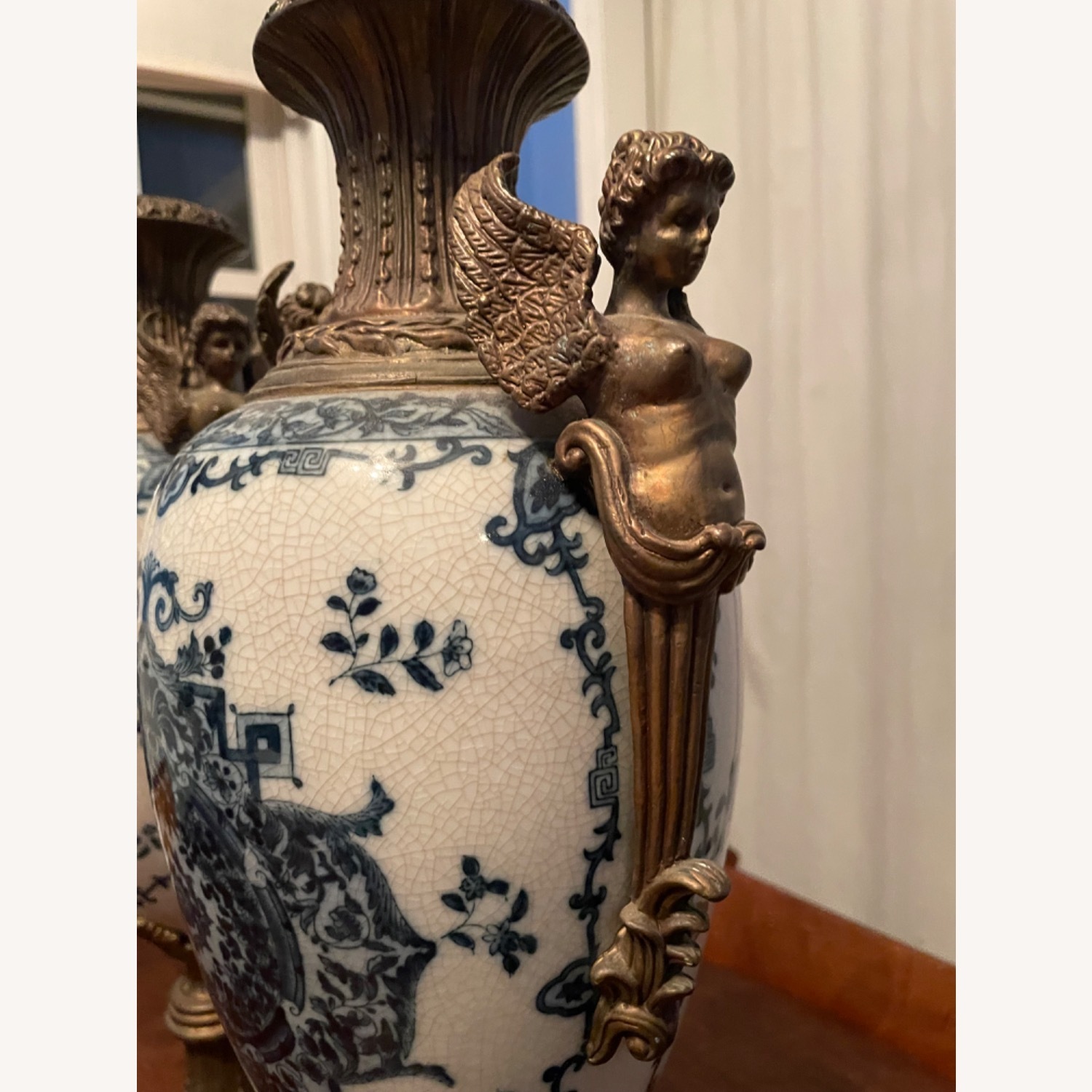 Pair of Blue and White Porcelain Vases - image-2