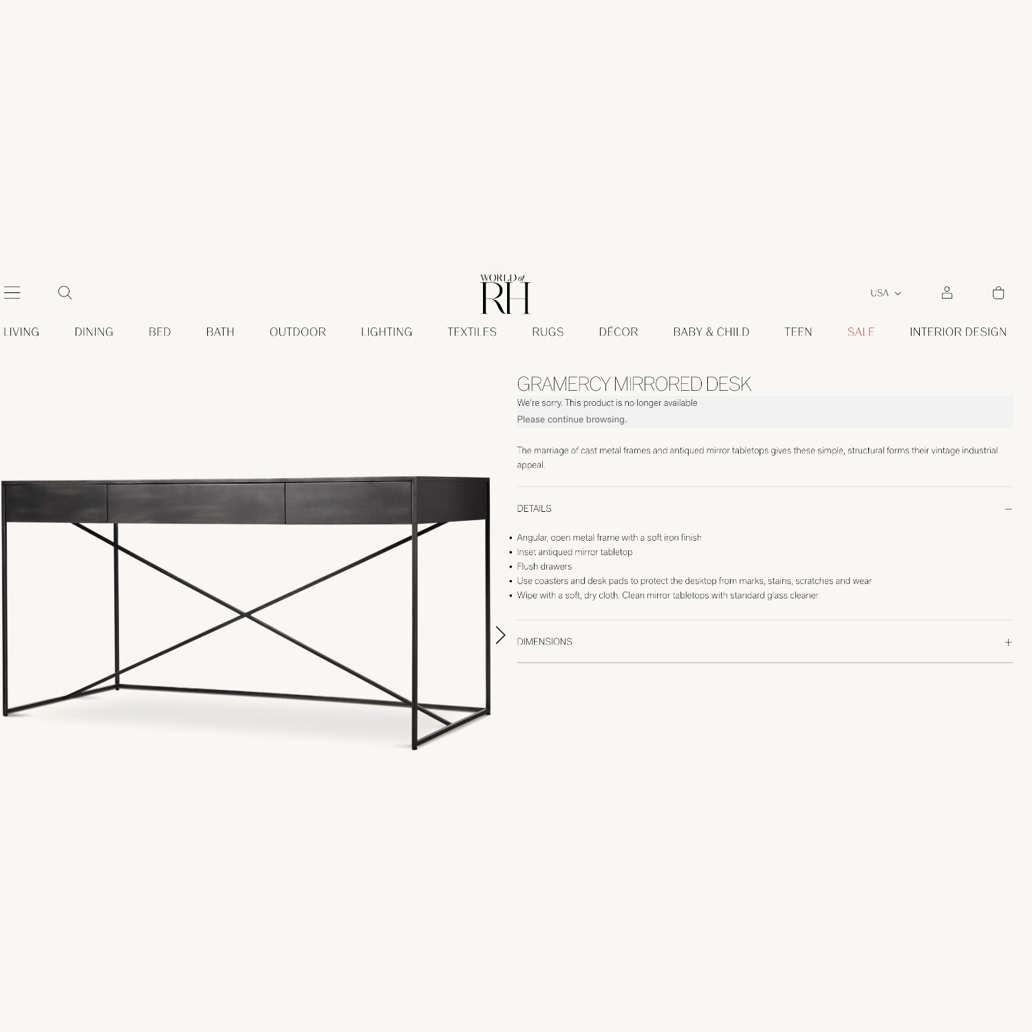 Restoration Hardware Gramercy Console Table - image-4