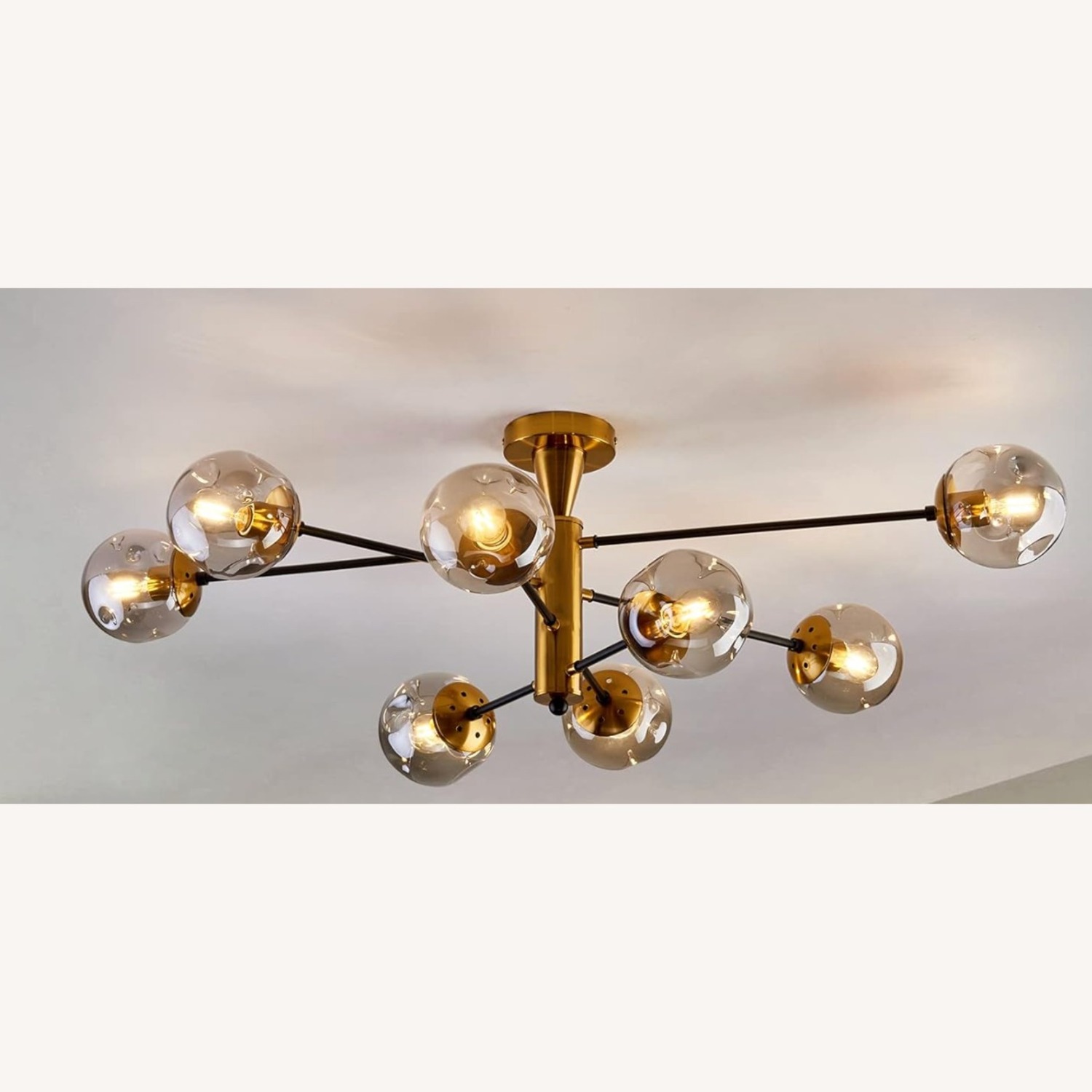 sputnikページ Sputnik Chandelier 10 Light Brushed Brass Mid Century Modern