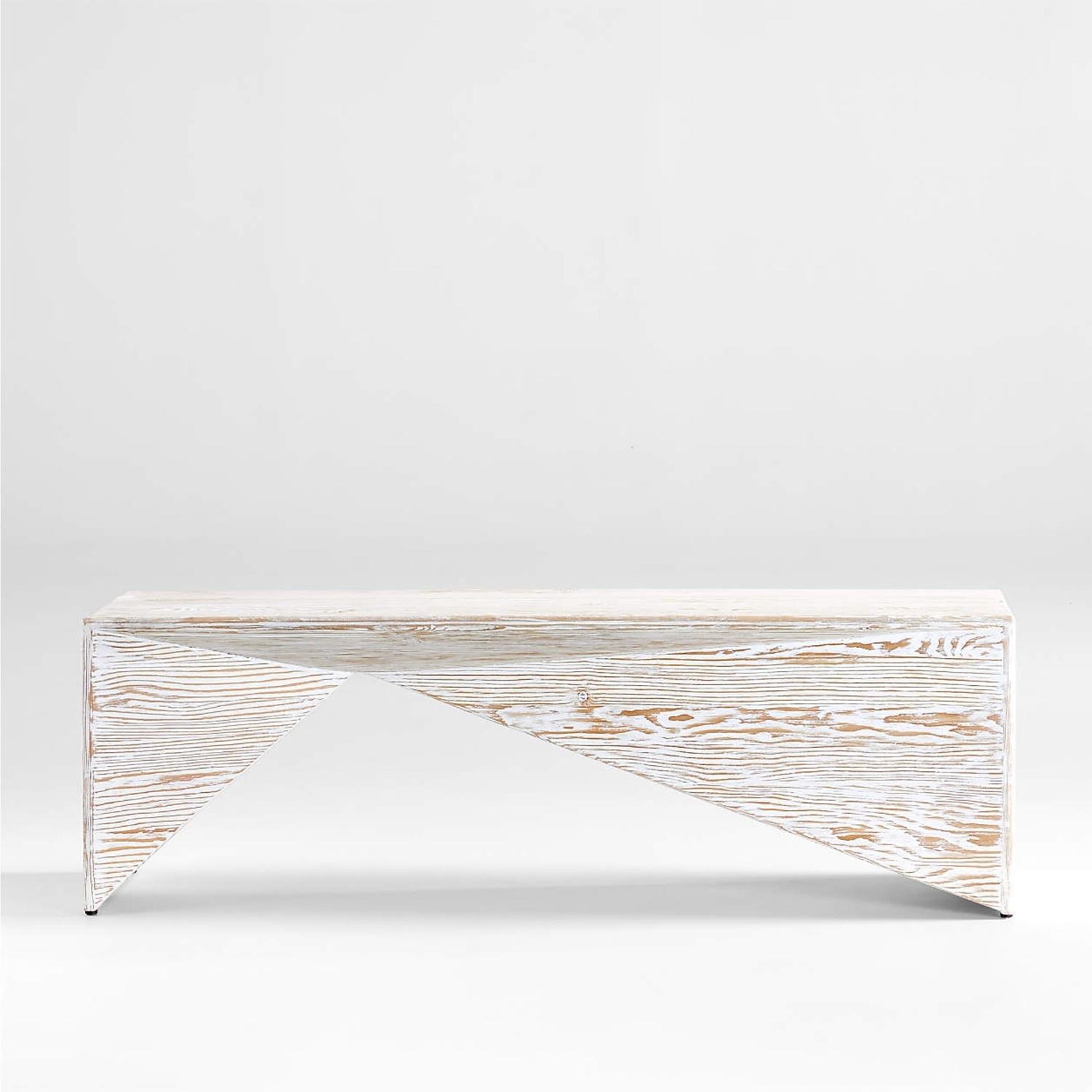 Crate & Barrel Nord White Wood Entryway Bench - image-4
