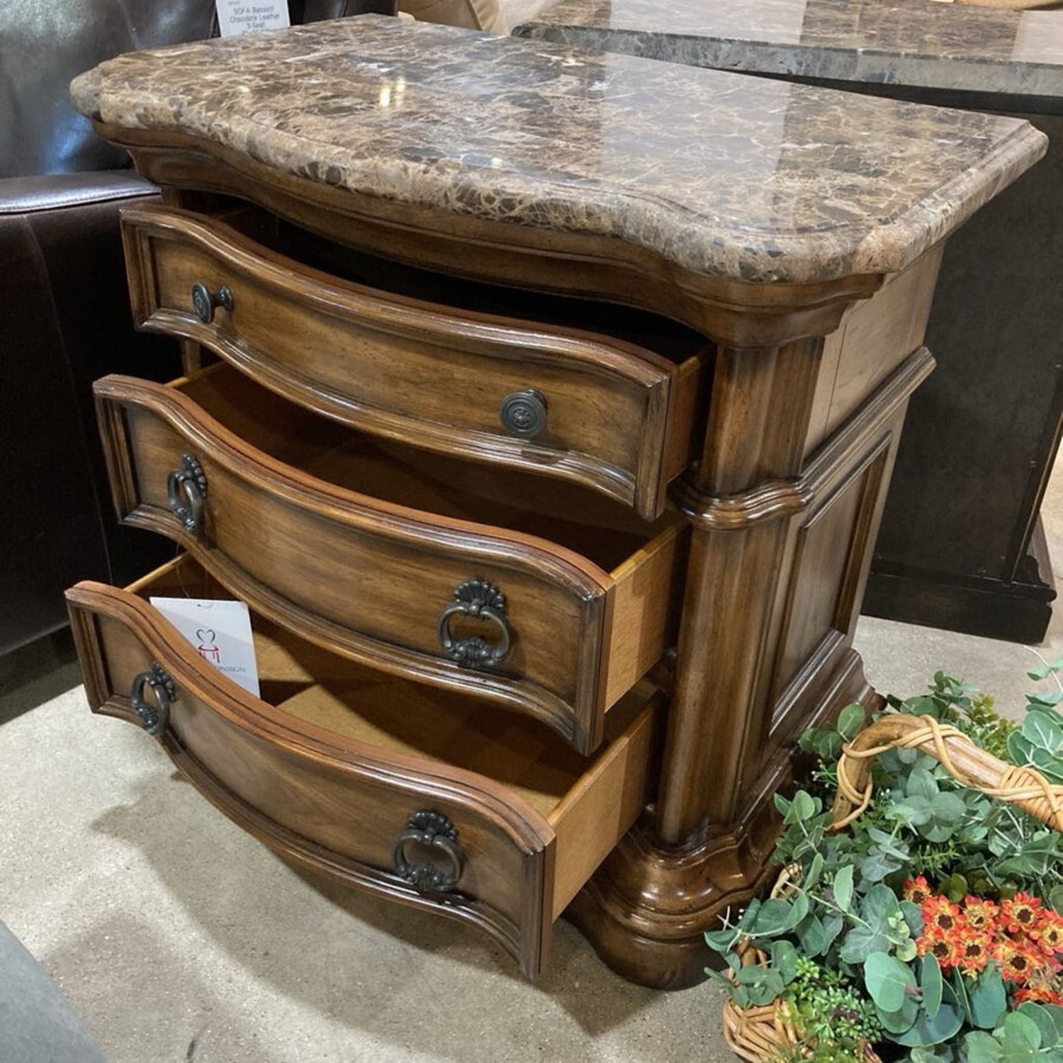 Plunkett San Mateo Traditional 3-Drawer Nightstand - image-4