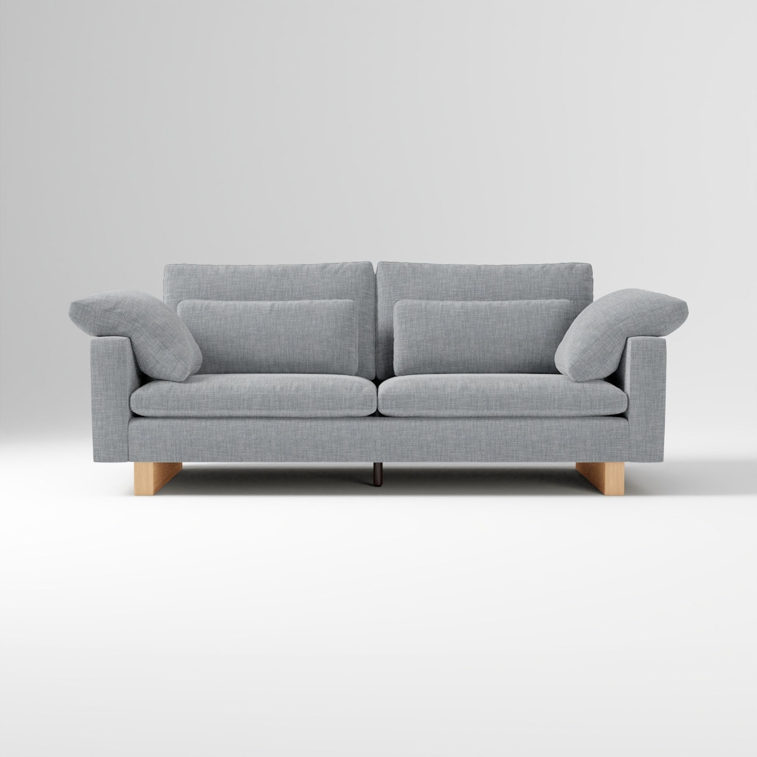 West Elm Harmony Grey Sofa - image-12