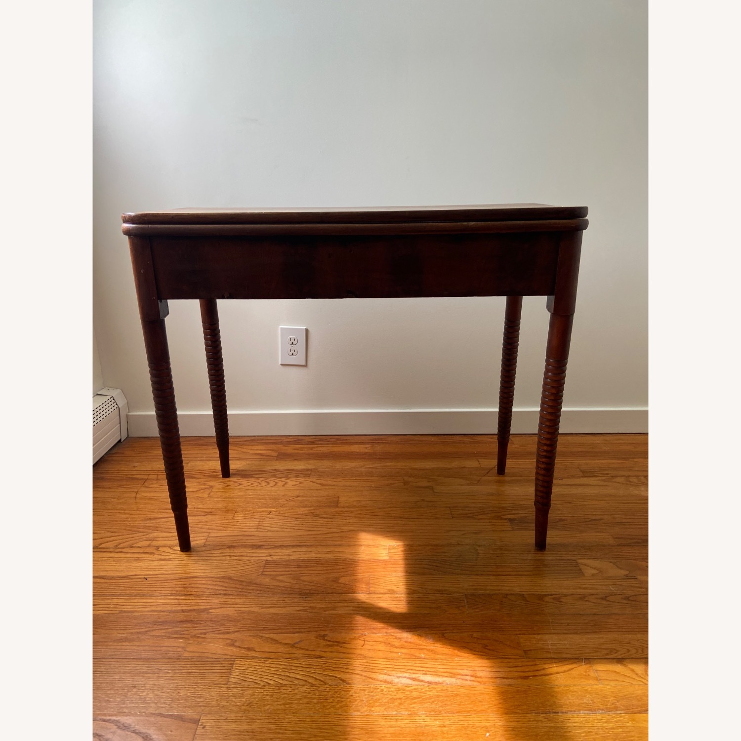 Dark Brown Wood Dining Table - image-3