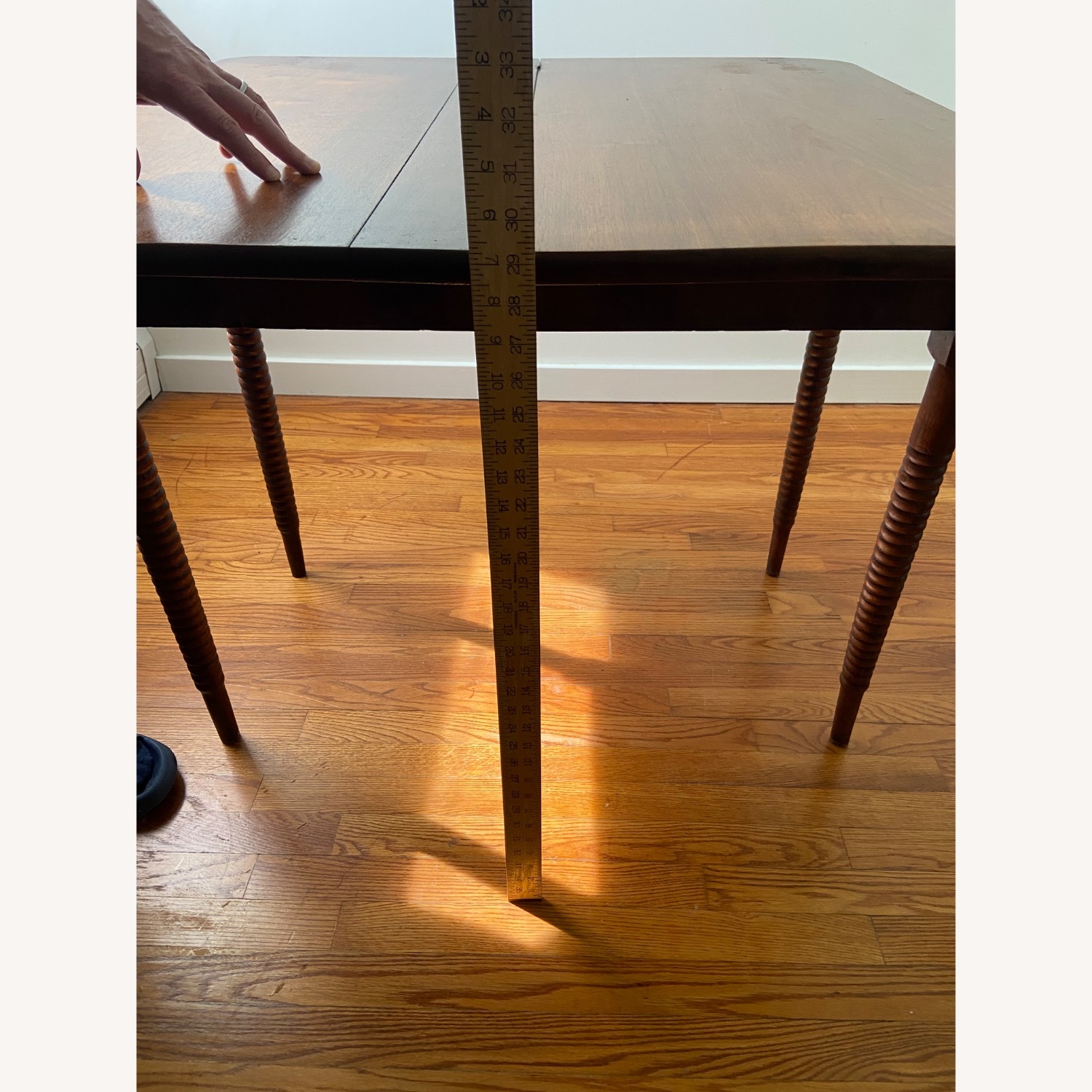 Dark Brown Wood Dining Table - image-6